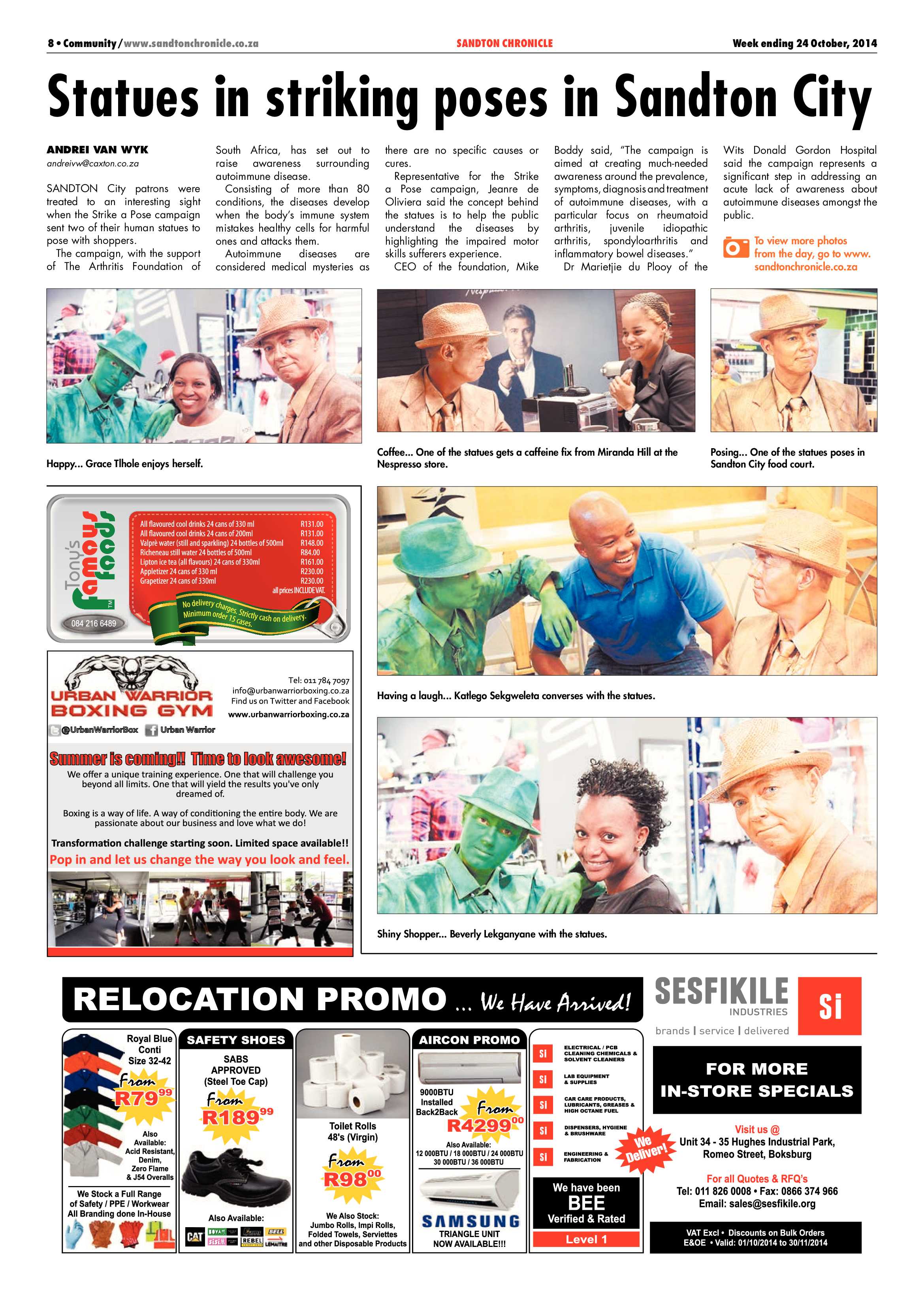 Sandton Chronicle 24 October 2014 page 8