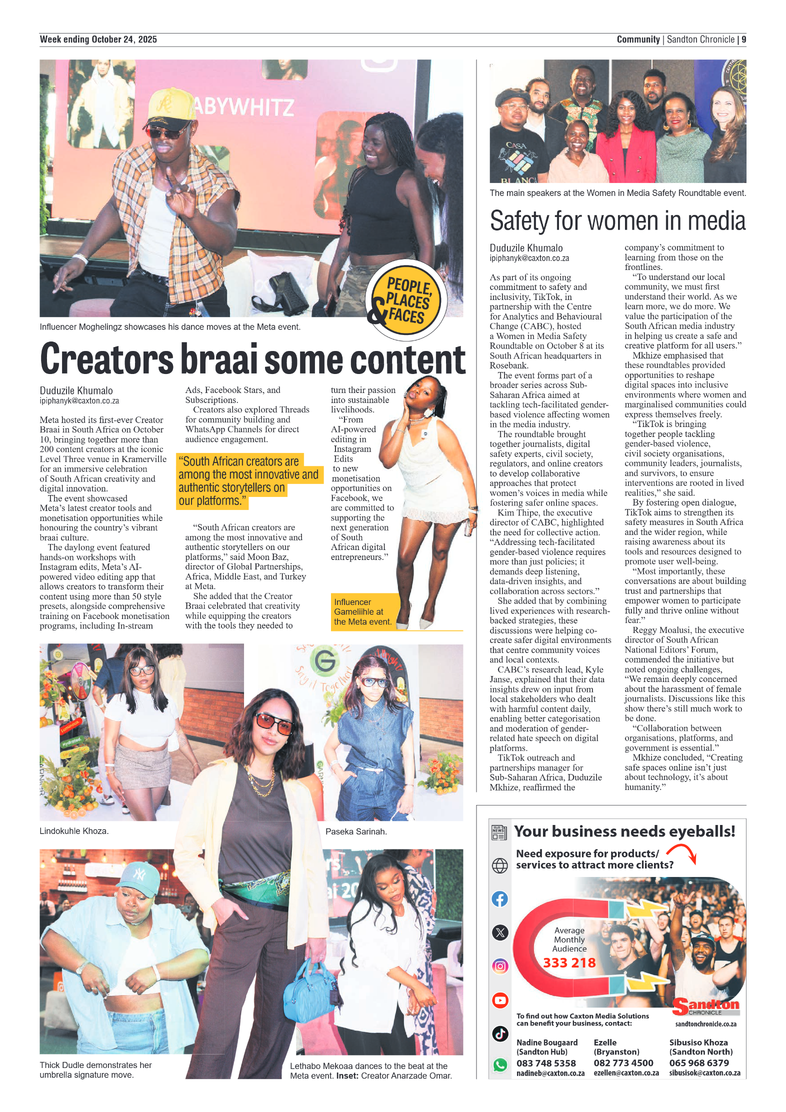 Sandton Chronicle 24 October 2025 page 17
