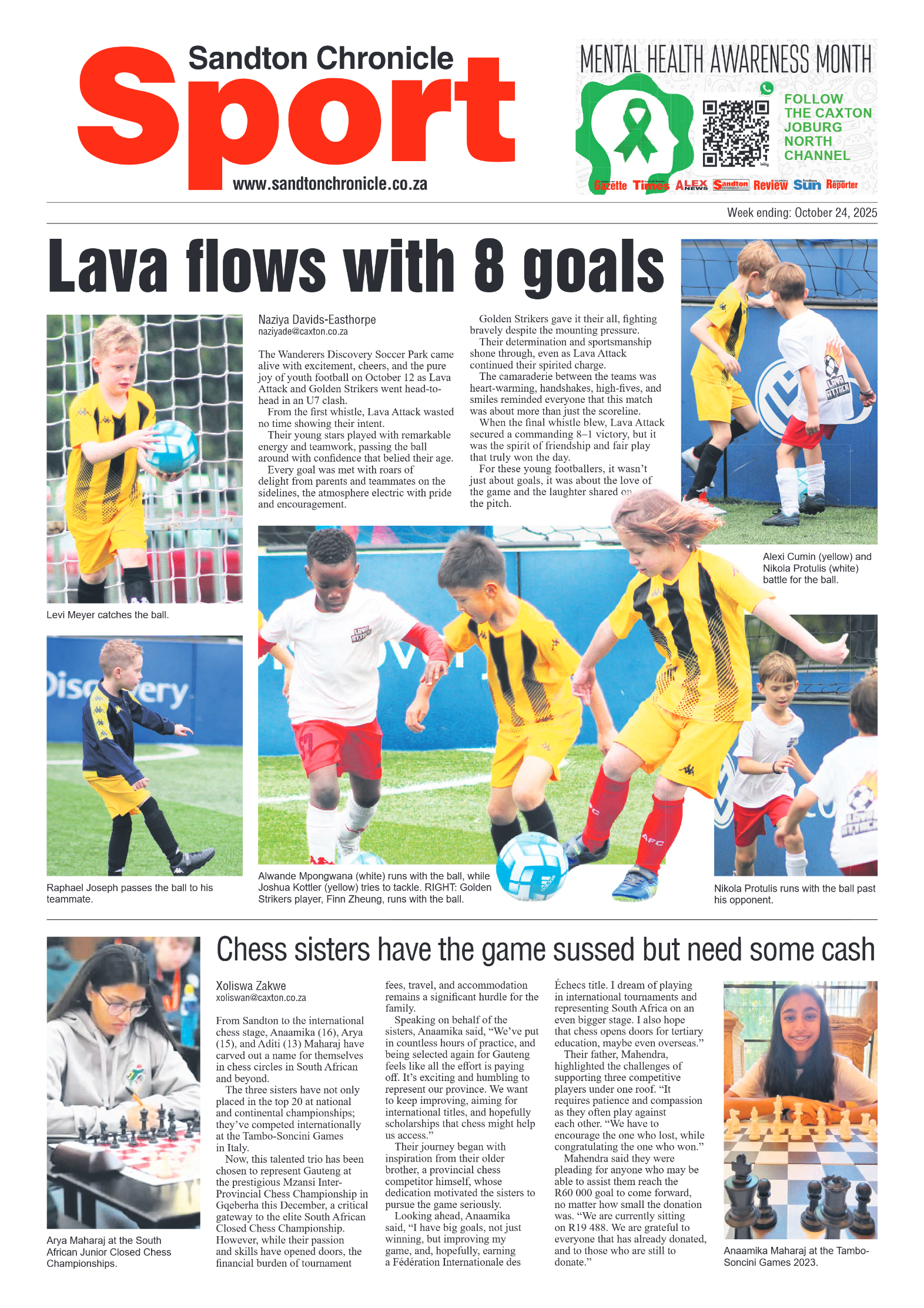 Sandton Chronicle 24 October 2025 page 20