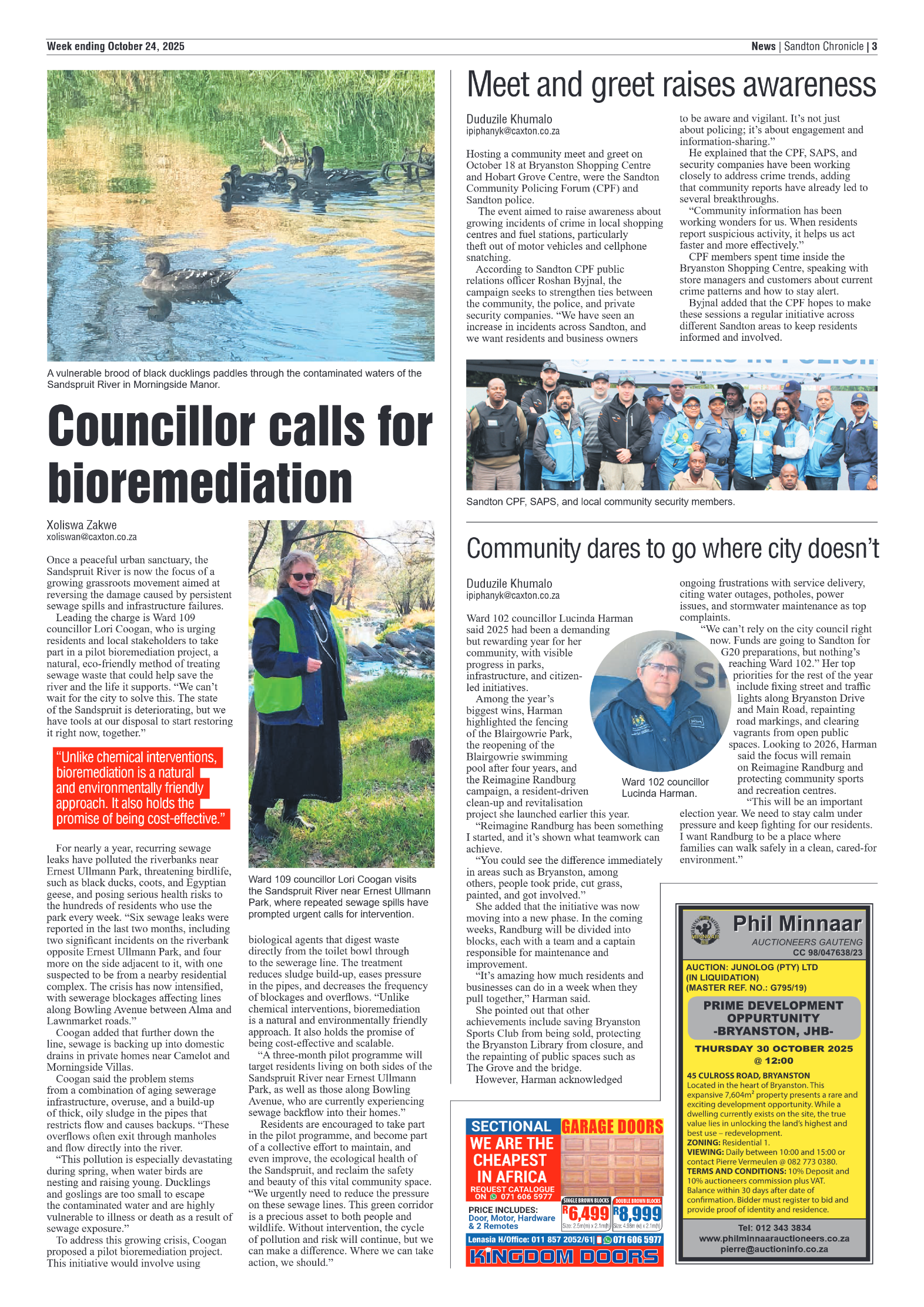 Sandton Chronicle 24 October 2025 page 3