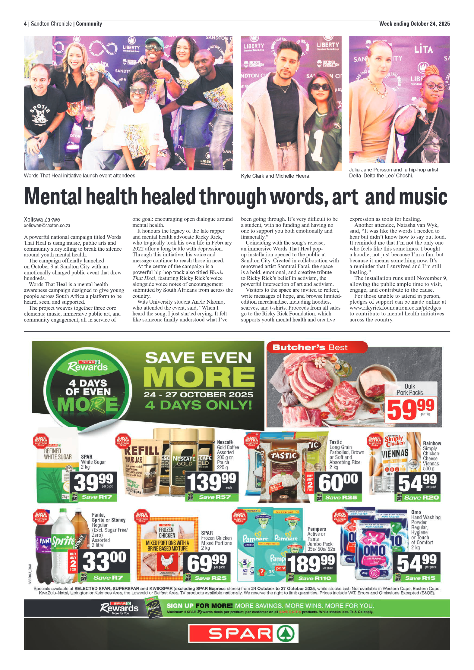 Sandton Chronicle 24 October 2025 page 4