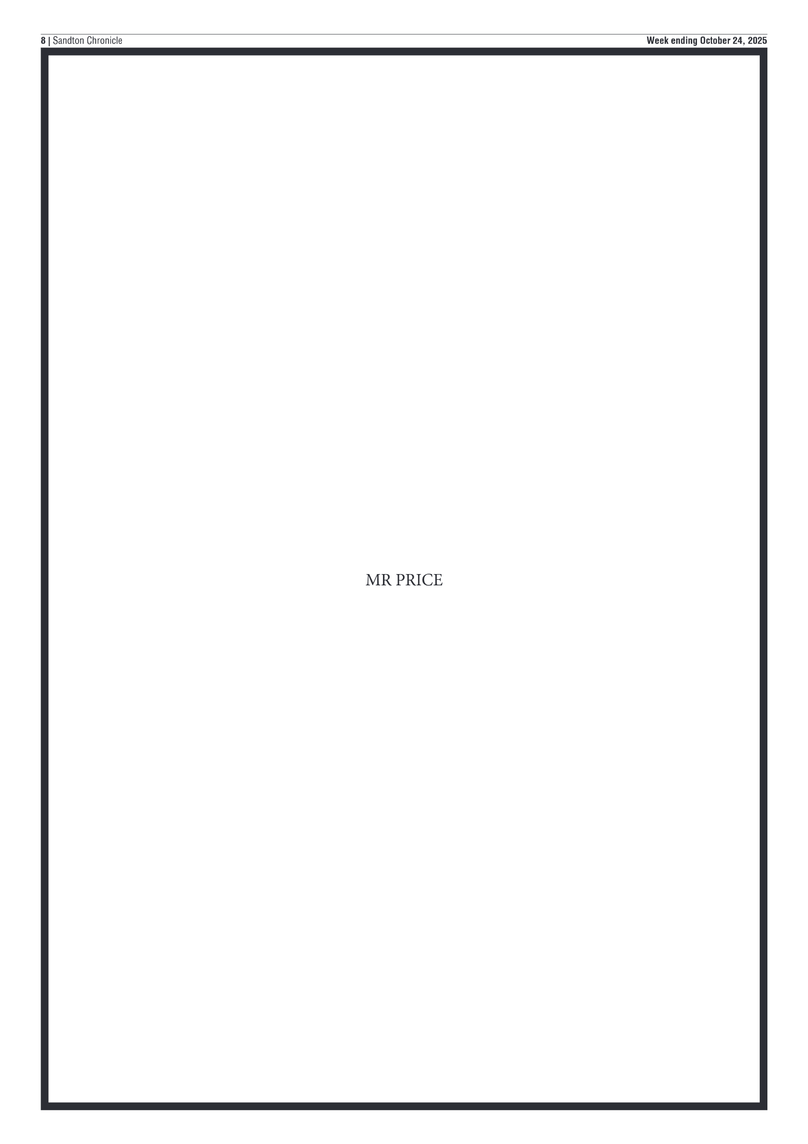 Sandton Chronicle 24 October 2025 page 8