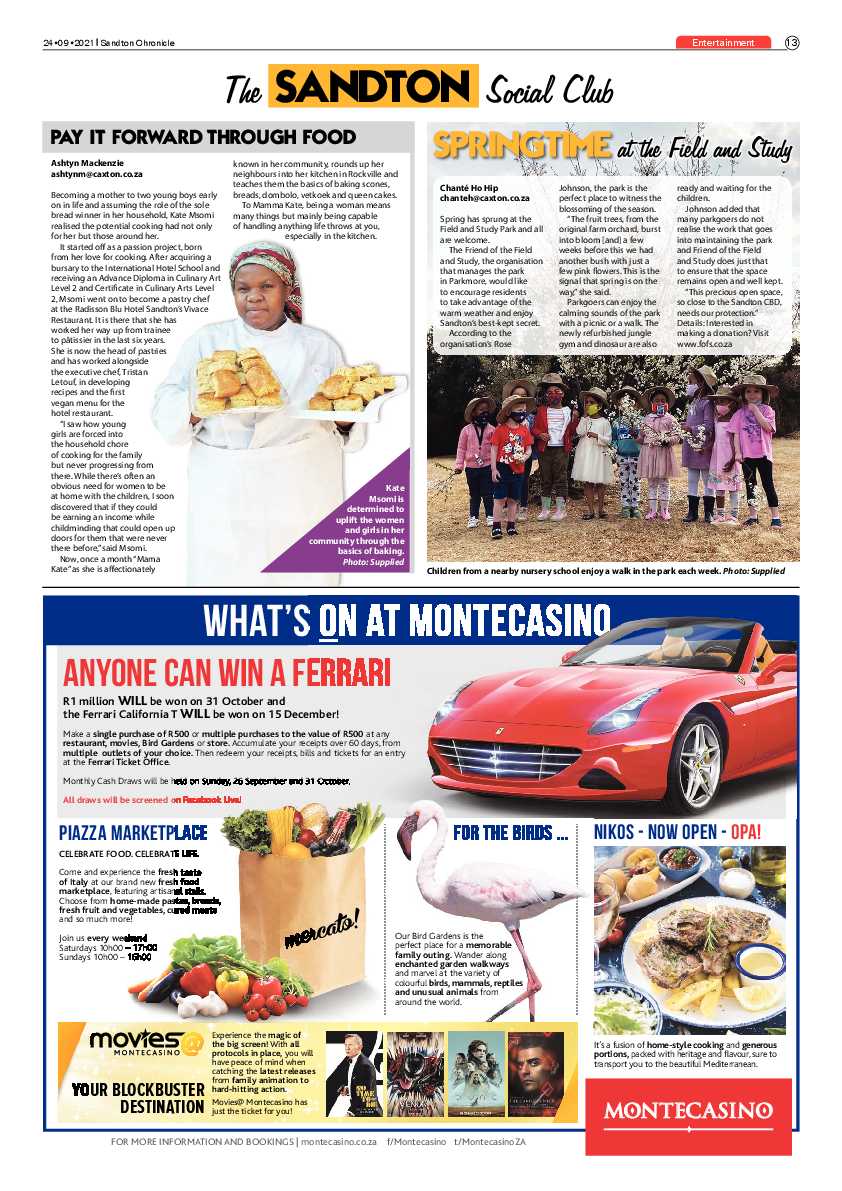 Sandton Chronicle 24 September 2021 page 13