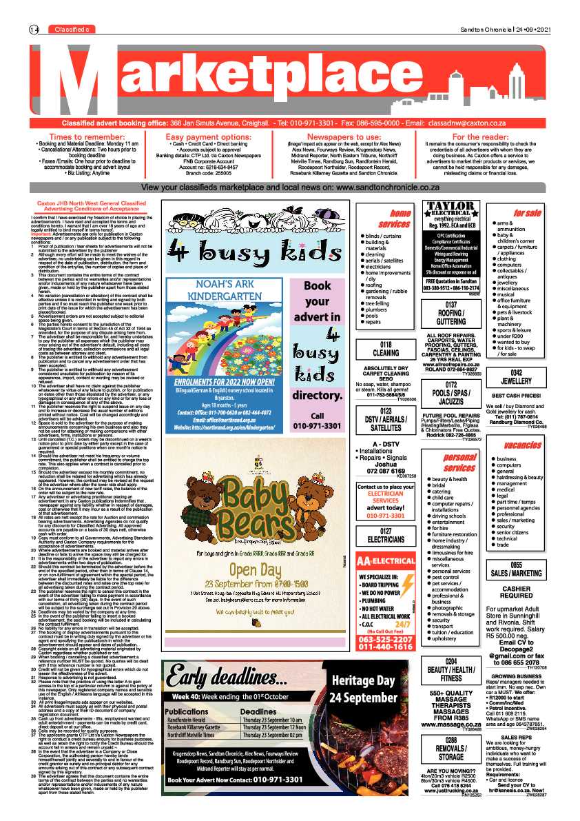 Sandton Chronicle 24 September 2021 page 14