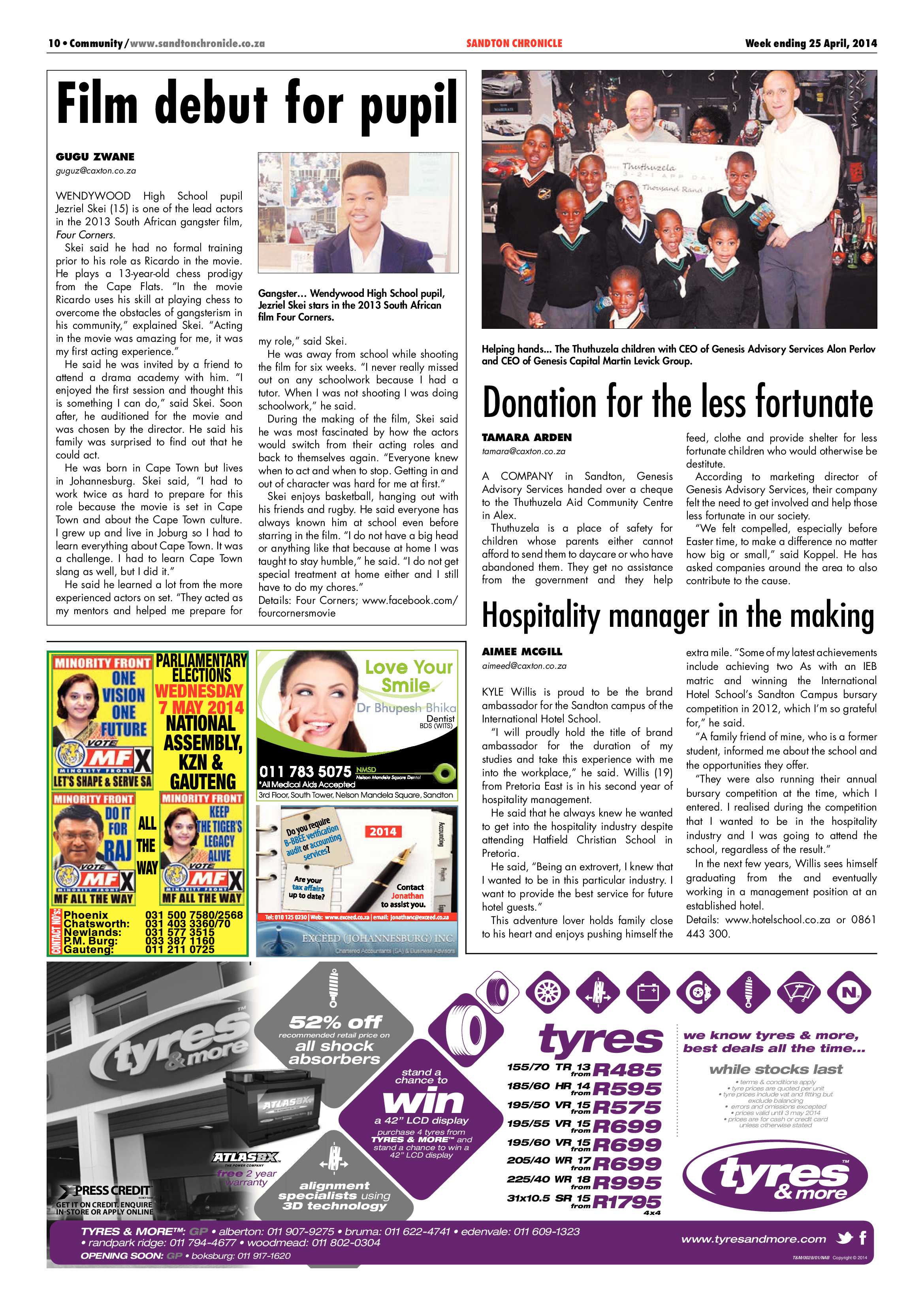 Sandton Chronicle 25 April 2014 page 10