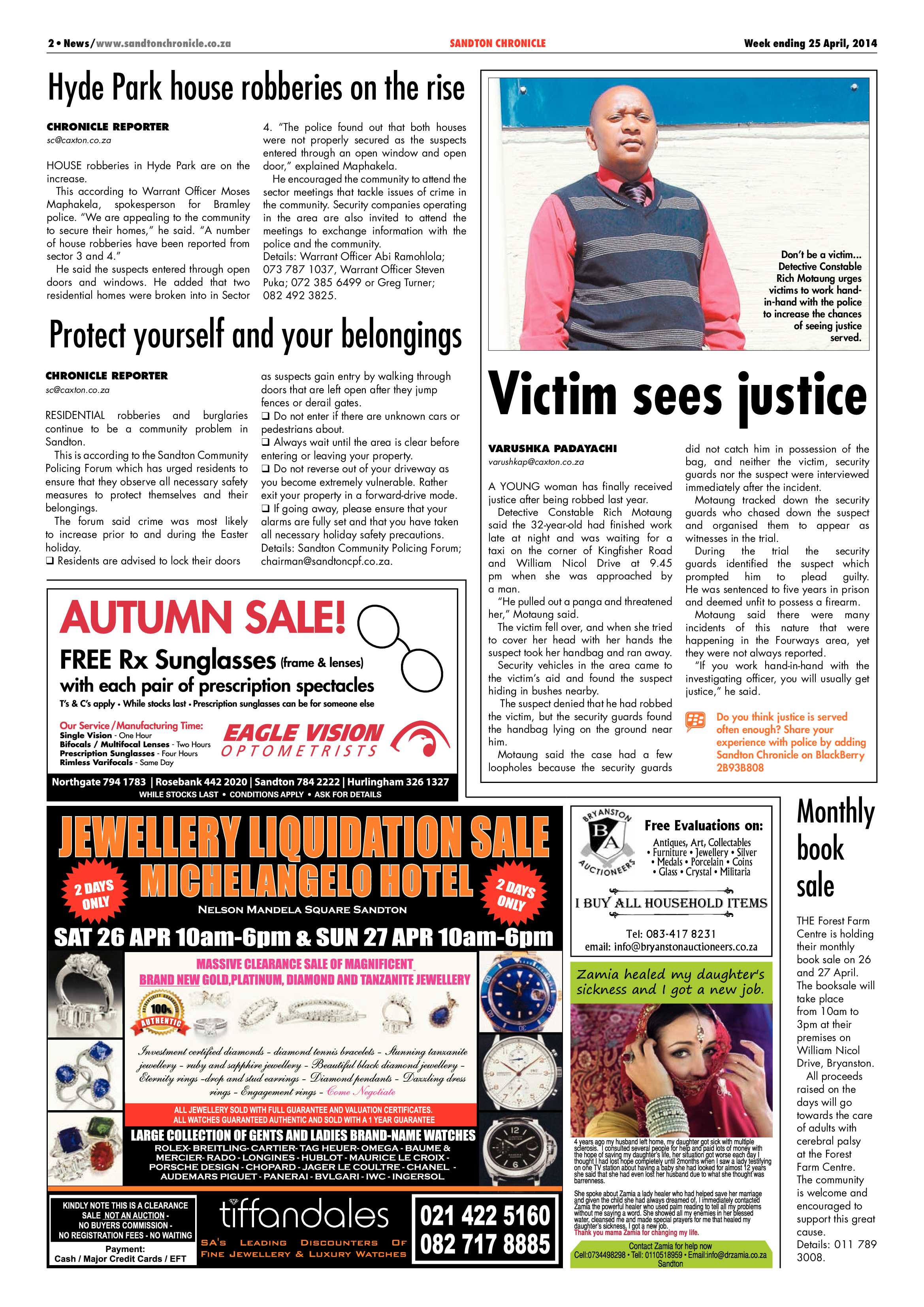 Sandton Chronicle 25 April 2014 page 2