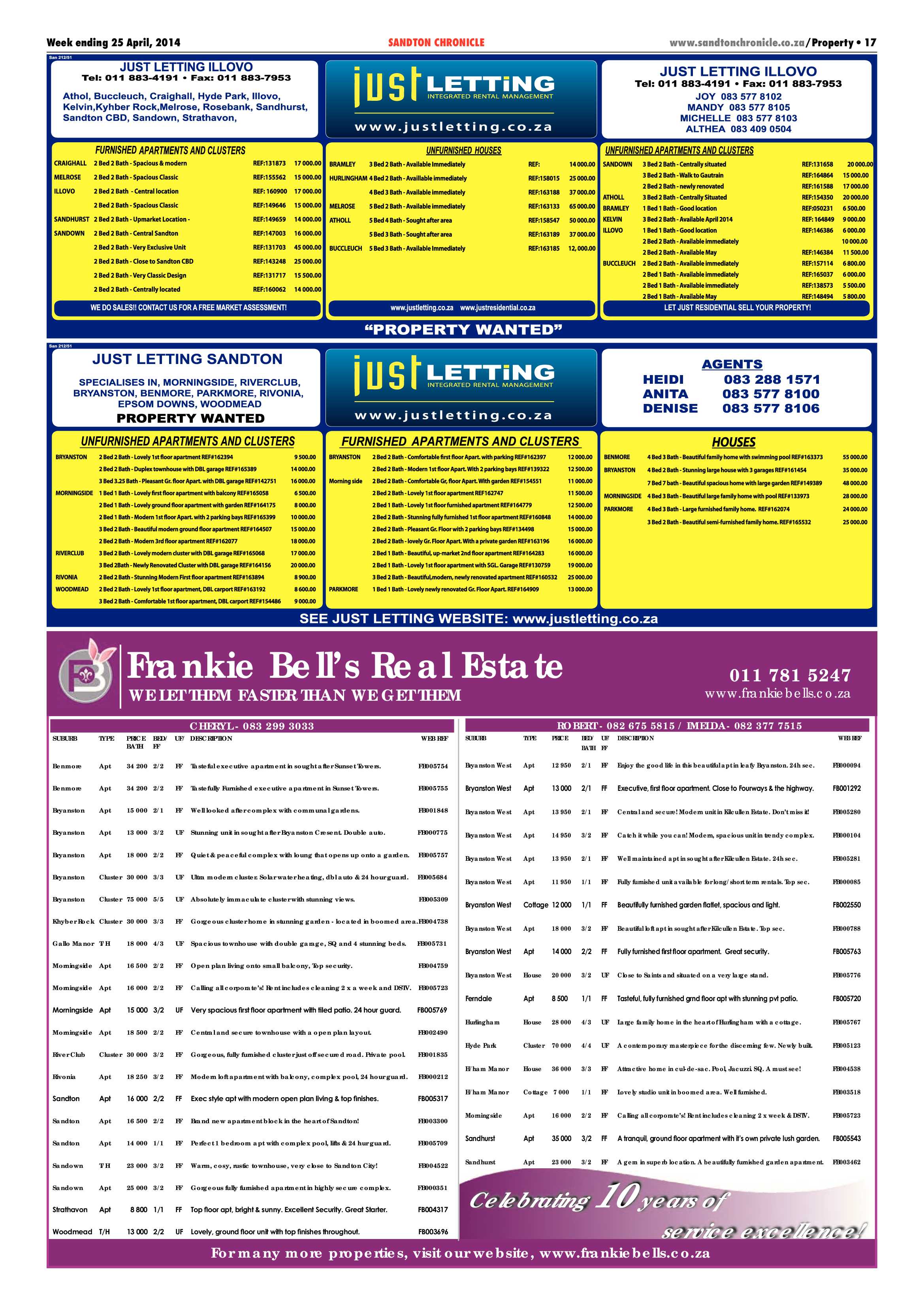 Sandton Chronicle 25 April 2014 page 25