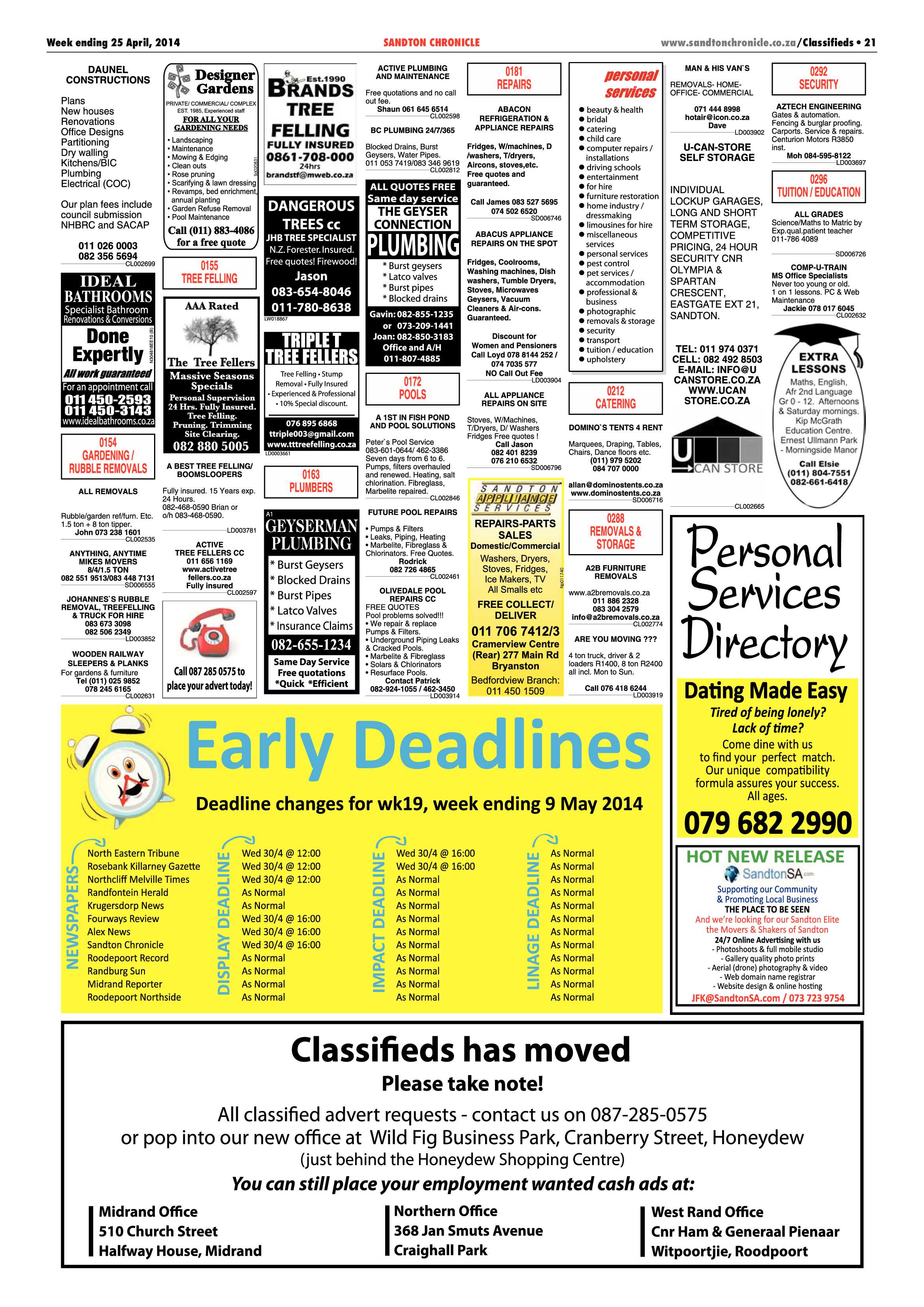 Sandton Chronicle 25 April 2014 page 29