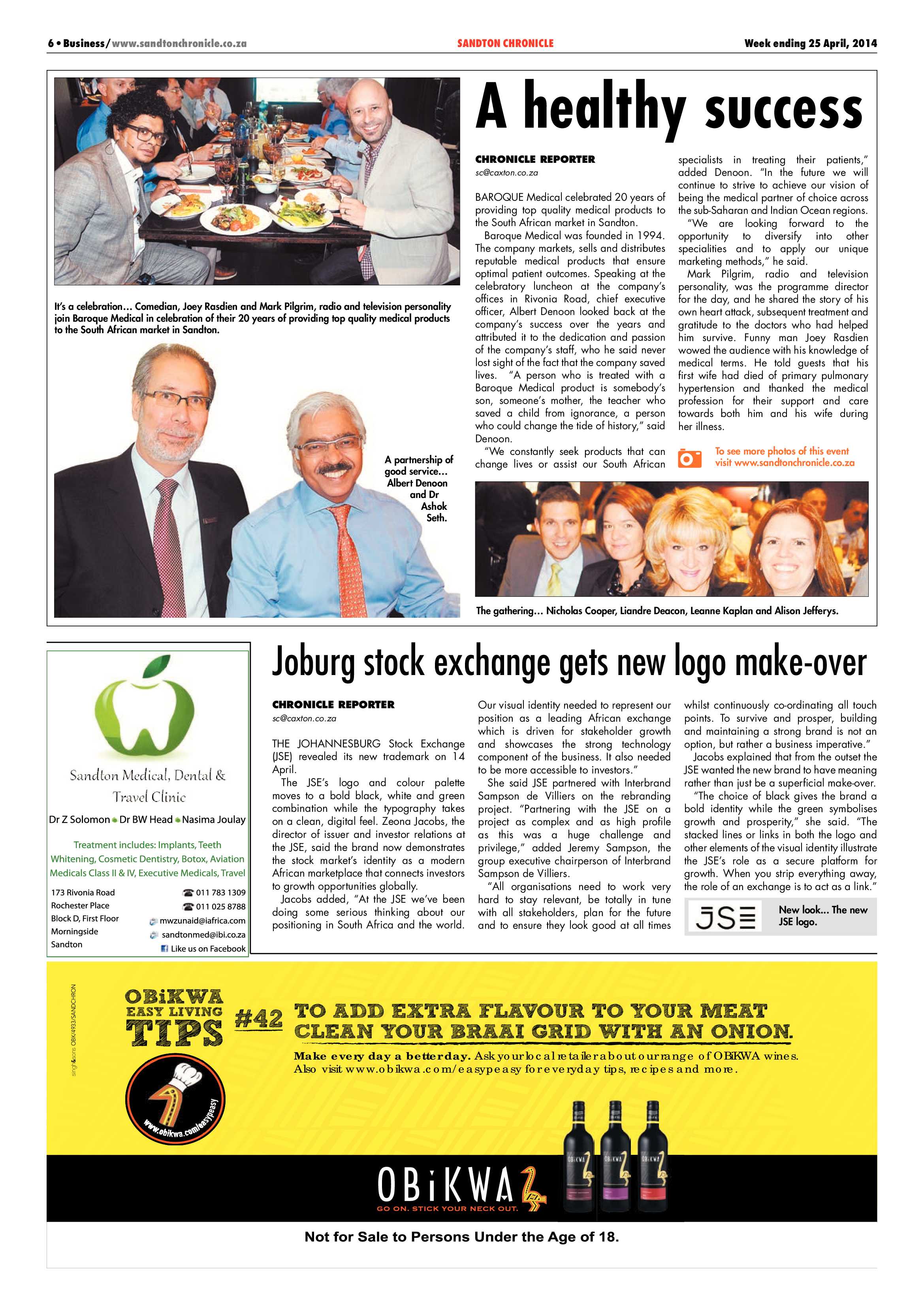 Sandton Chronicle 25 April 2014 page 6