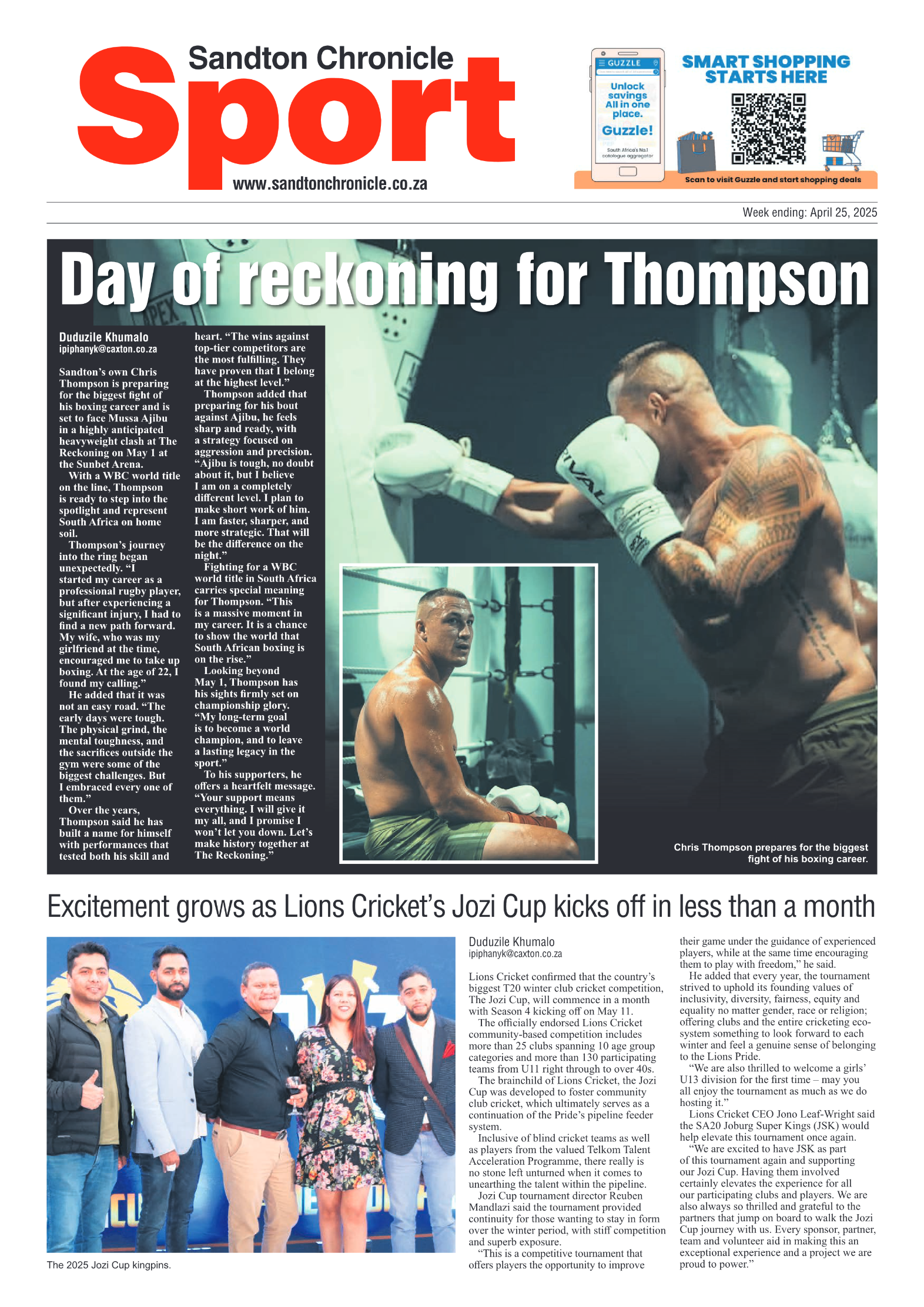 Sandton Chronicle 25 April 2025 page 12