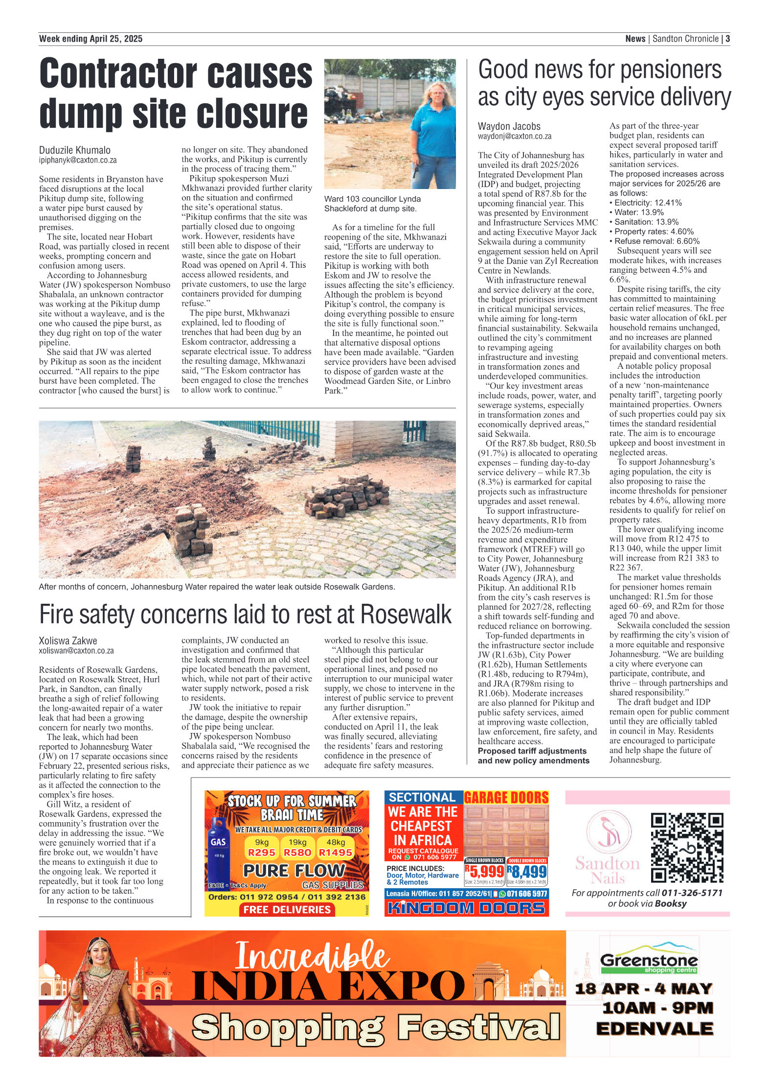 Sandton Chronicle 25 April 2025 page 3