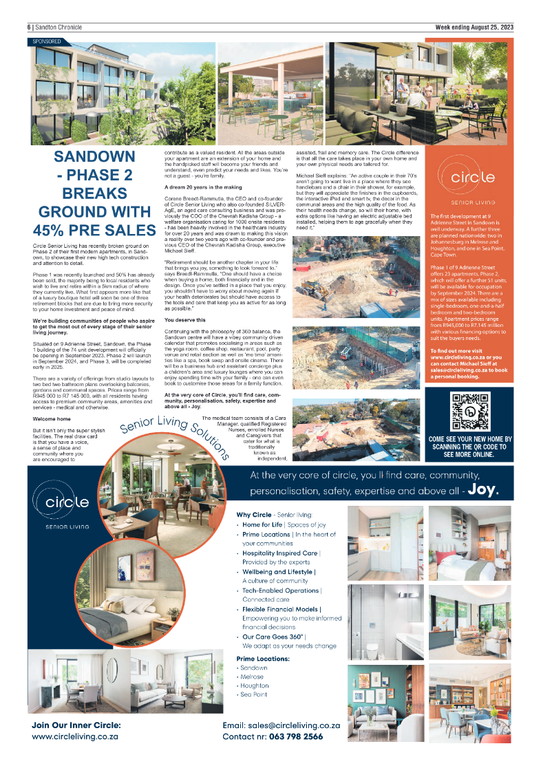Sandton Chronicle 25 August 2023 page 6