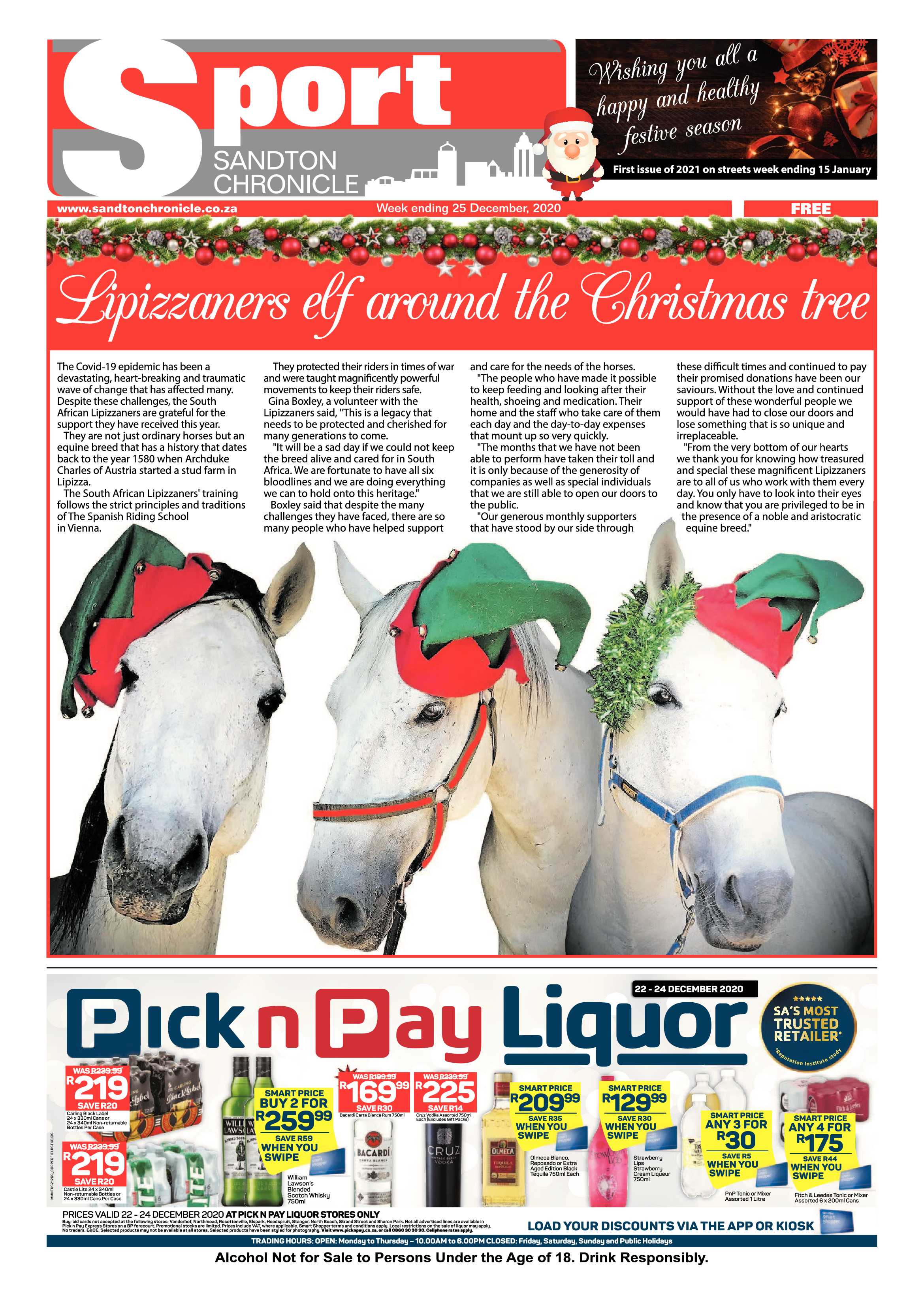 Sandton Chronicle 25 December 2020 page 8