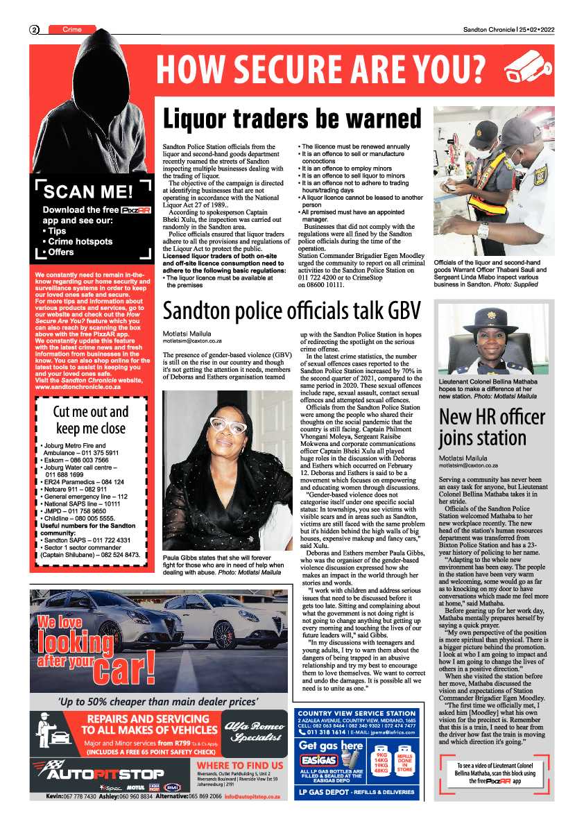 Sandton Chronicle 25 February 2022 page 2