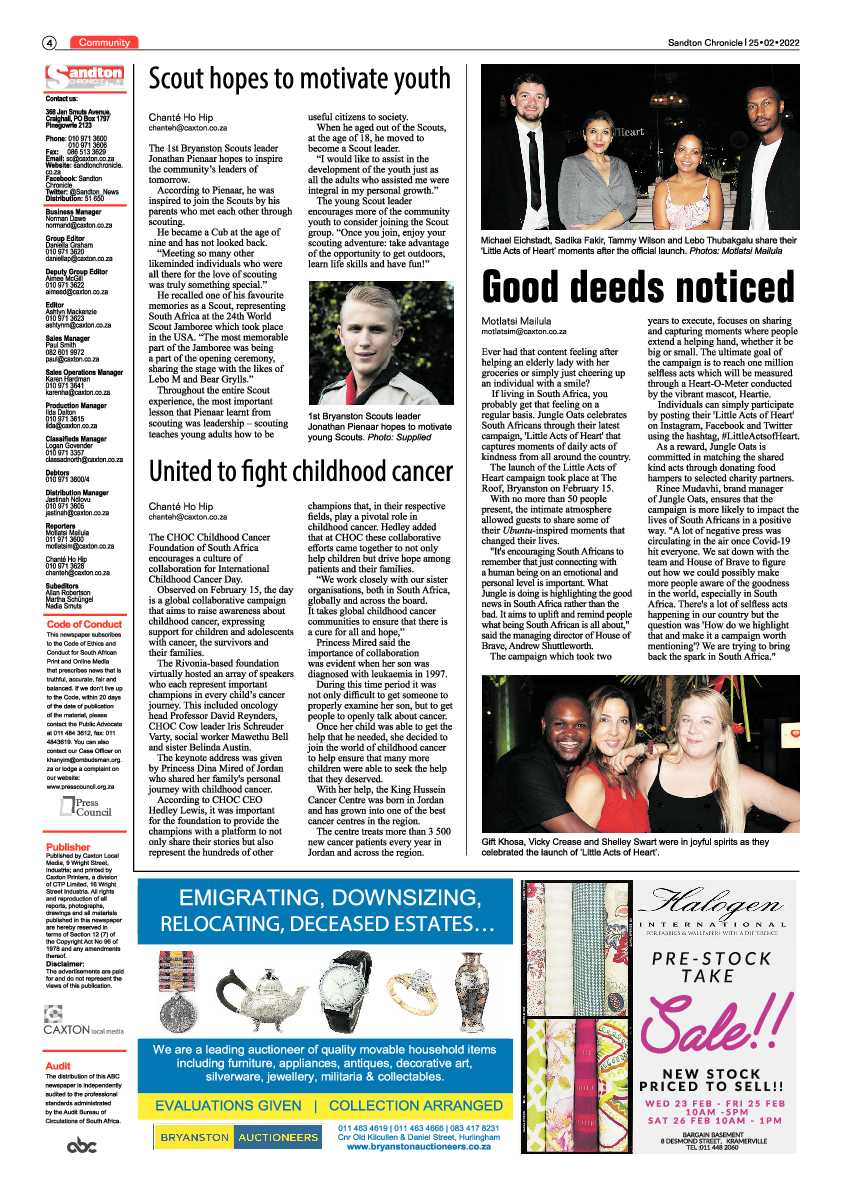 Sandton Chronicle 25 February 2022 page 4