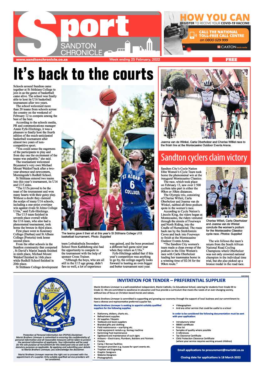 Sandton Chronicle 25 February 2022 page 8