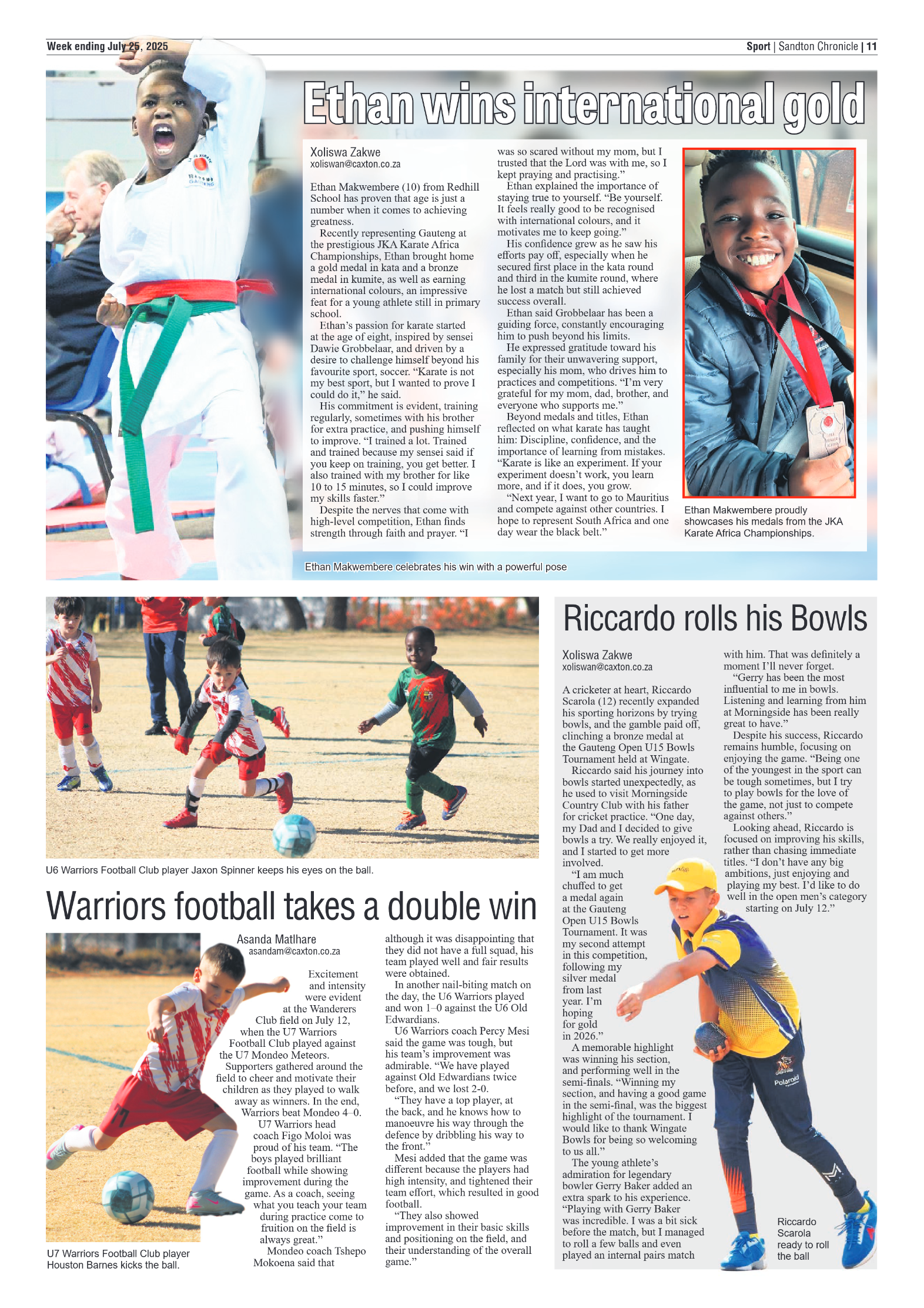 Sandton Chronicle 25 July 2025 page 11