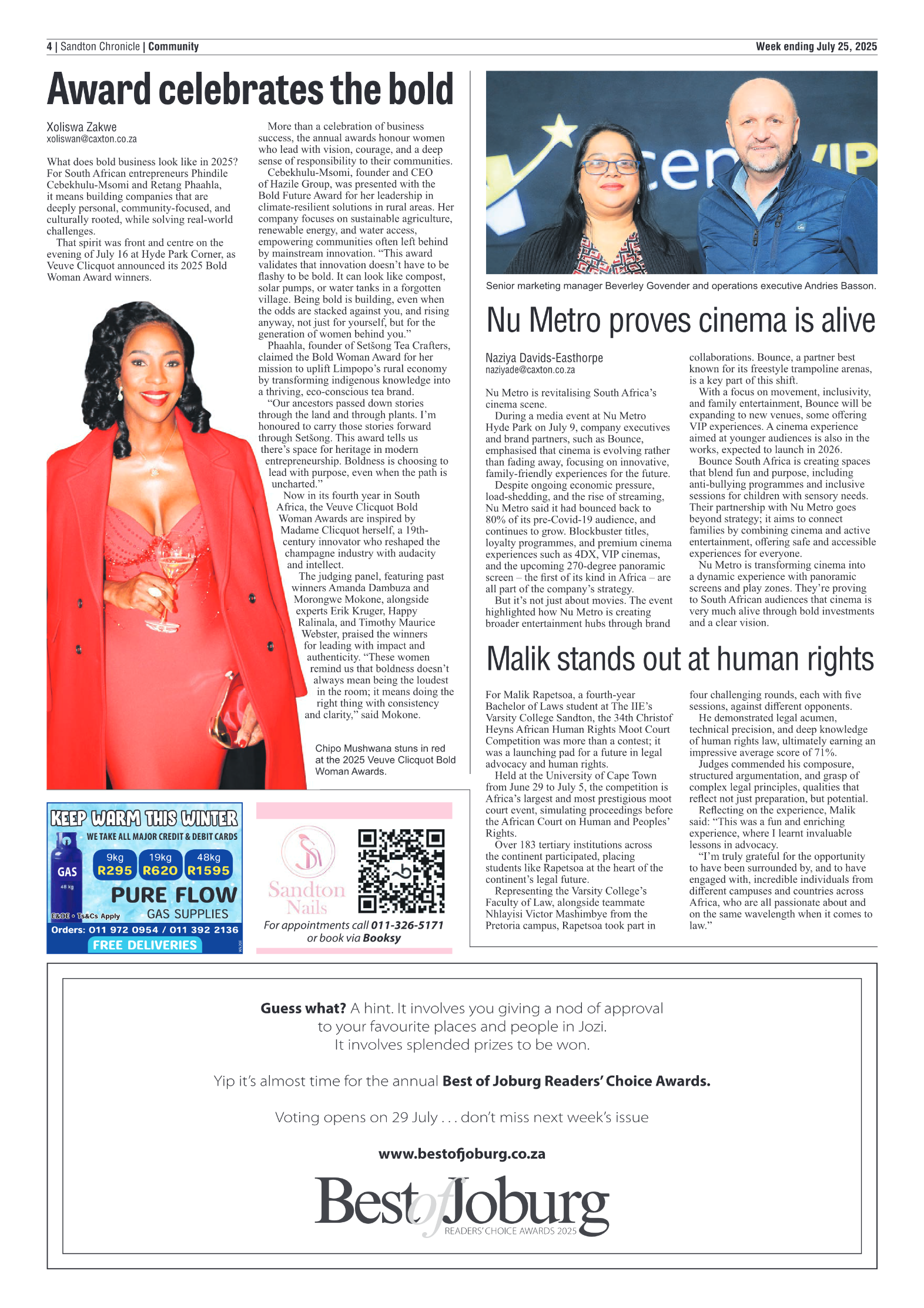 Sandton Chronicle 25 July 2025 page 4