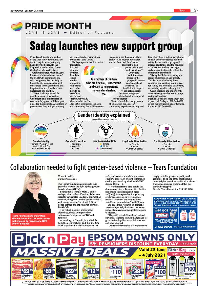 Sandton Chronicle  25 June 2021 page 3