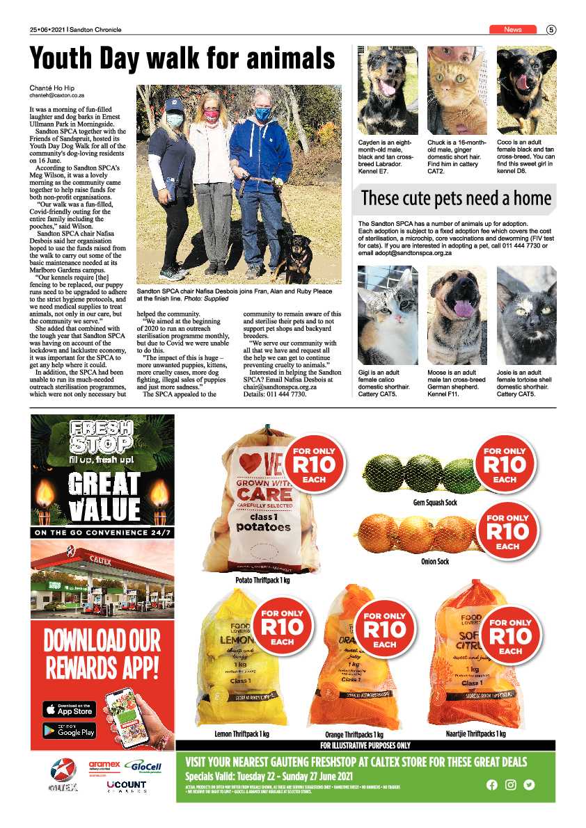 Sandton Chronicle  25 June 2021 page 5