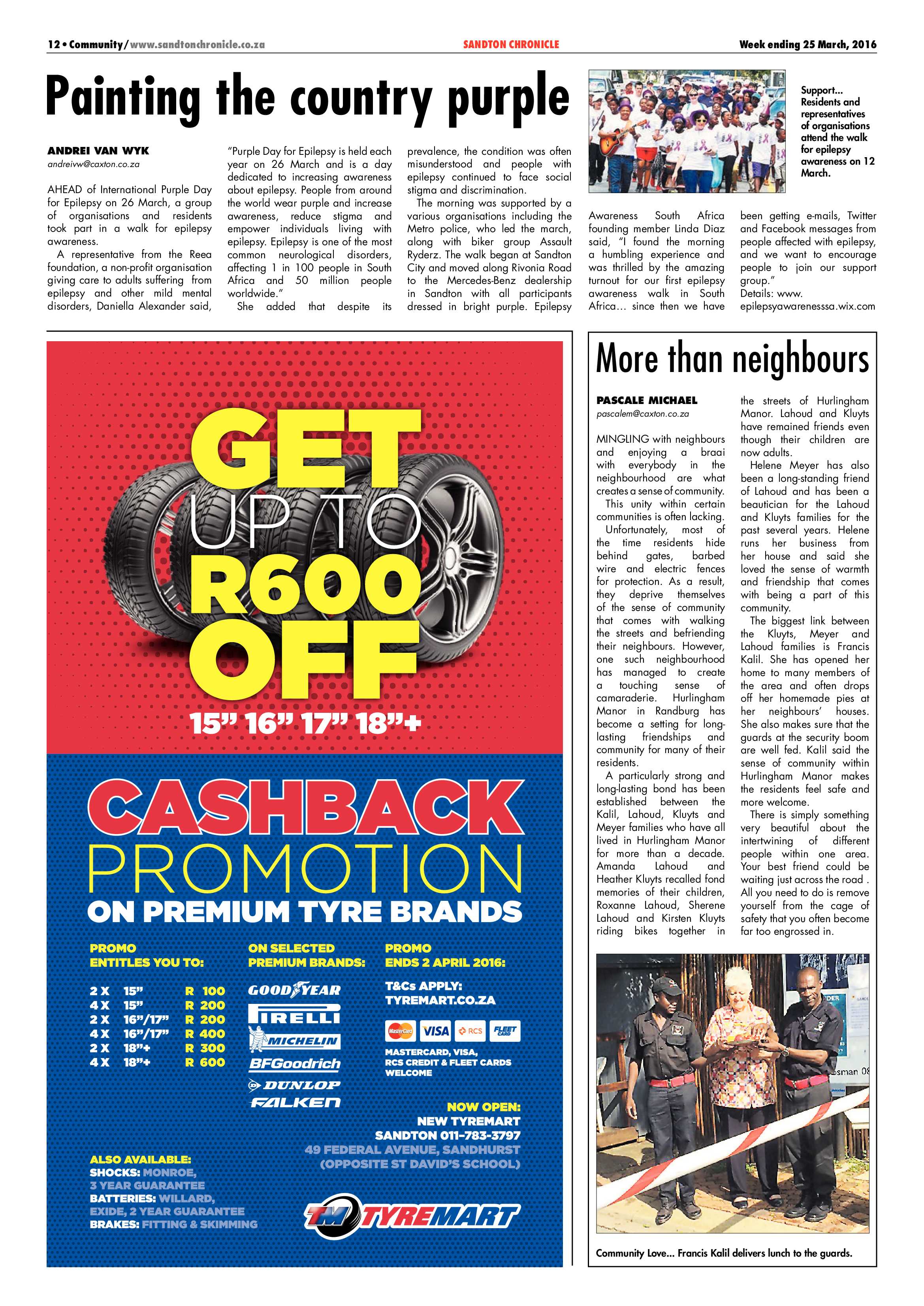 Sandton Chronicle 25 March 2016 page 12