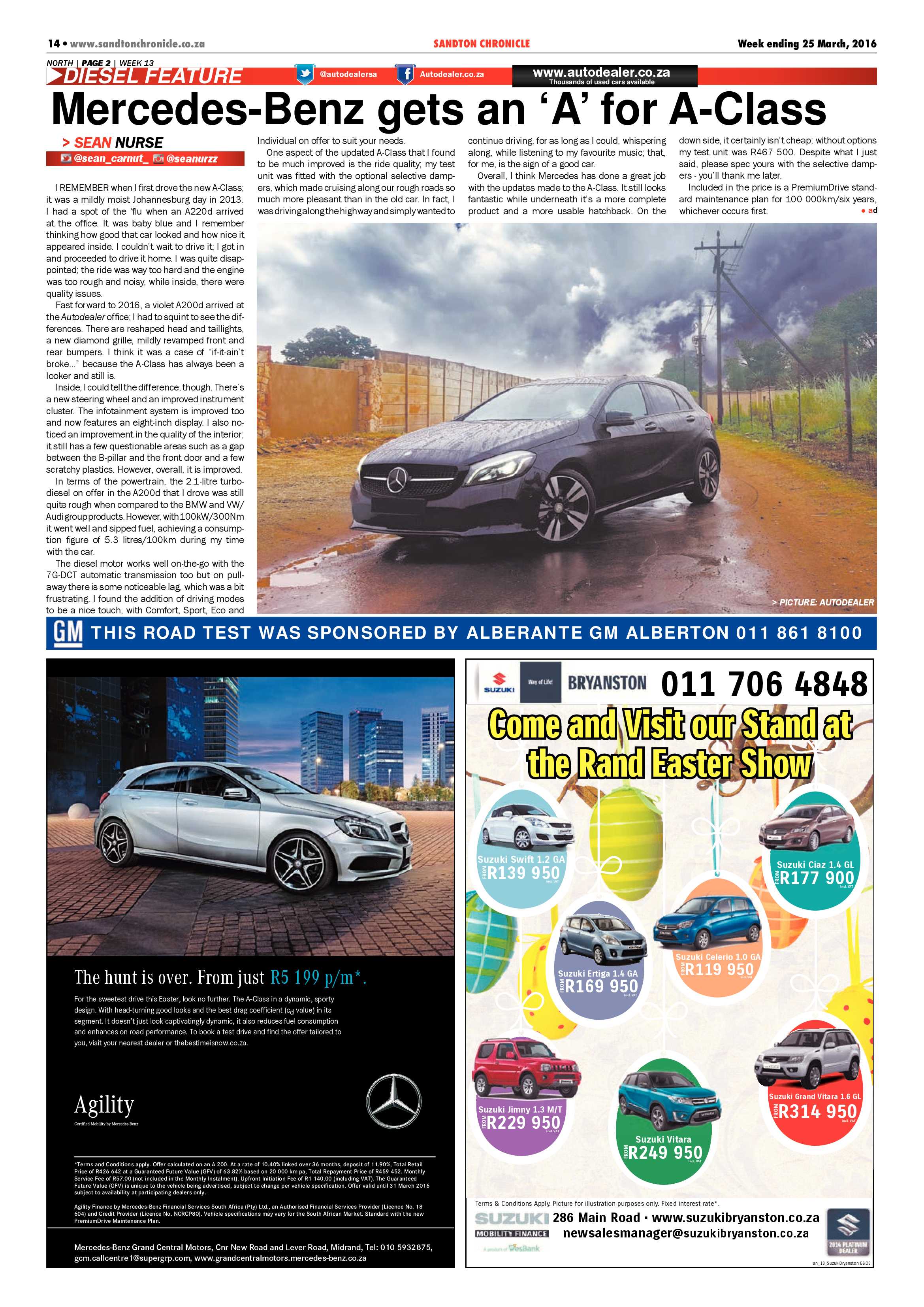 Sandton Chronicle 25 March 2016 page 14