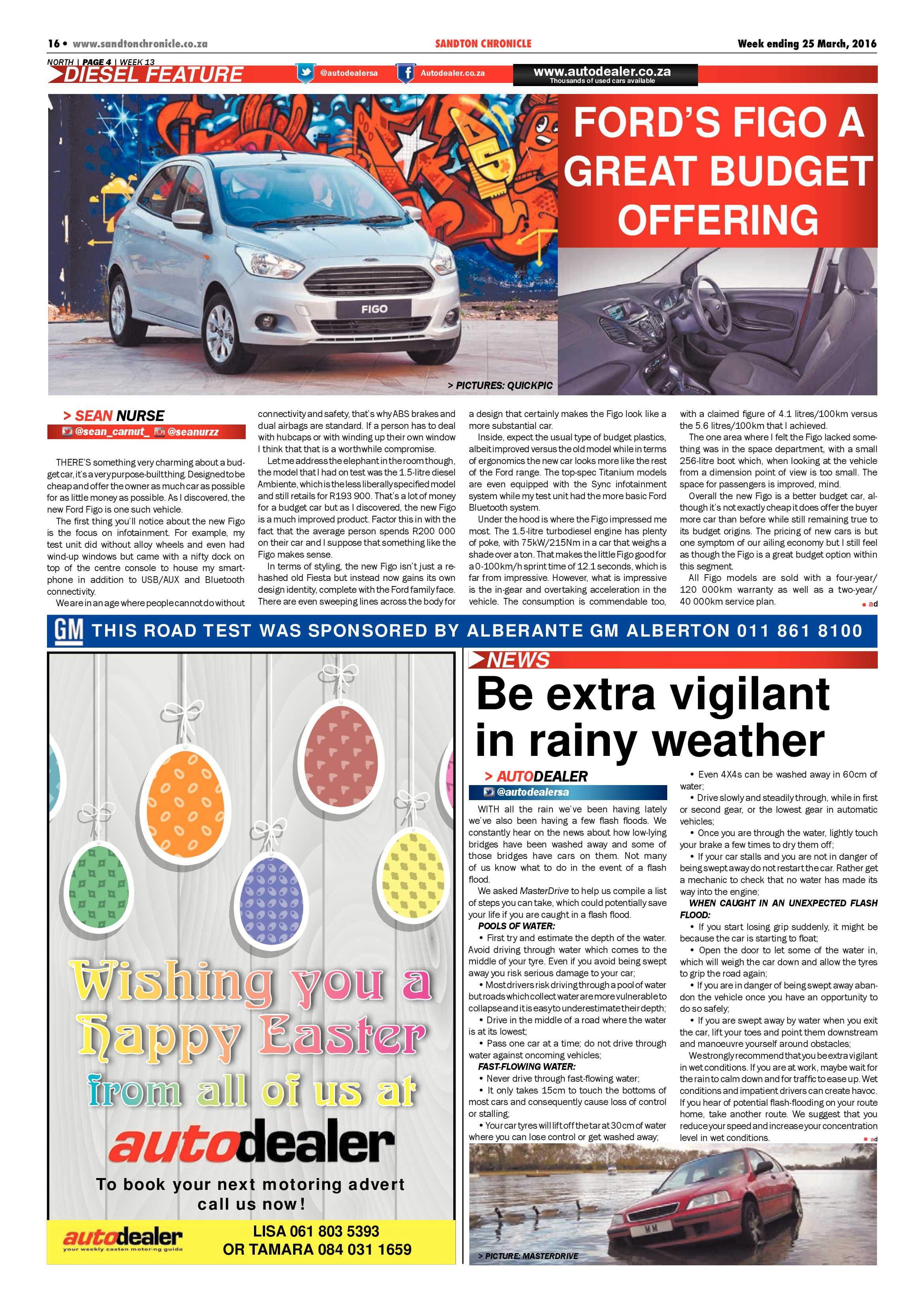 Sandton Chronicle 25 March 2016 page 16
