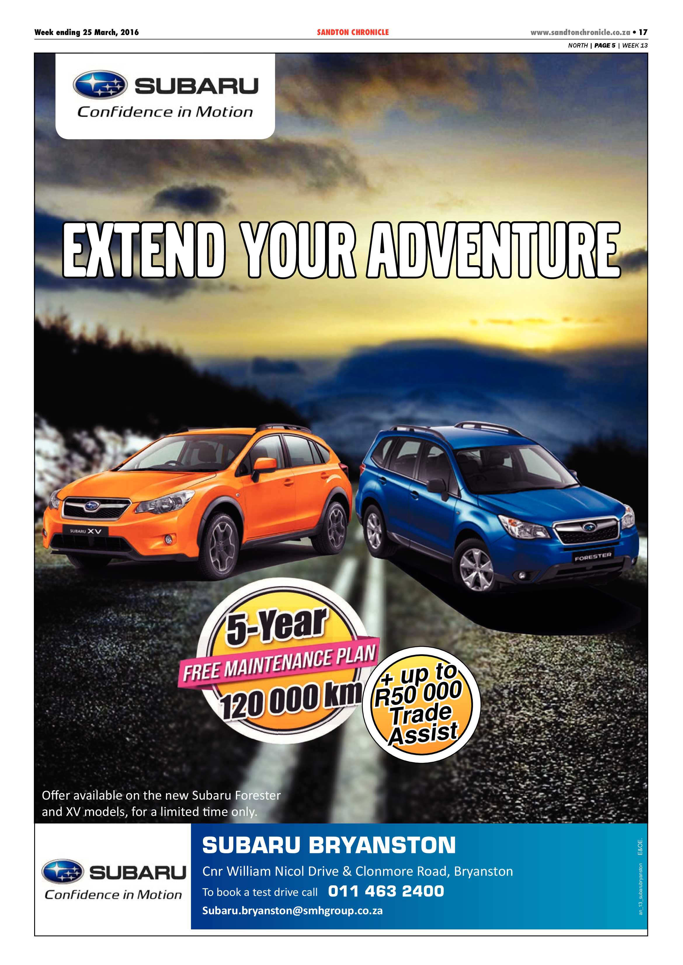 Sandton Chronicle 25 March 2016 page 17
