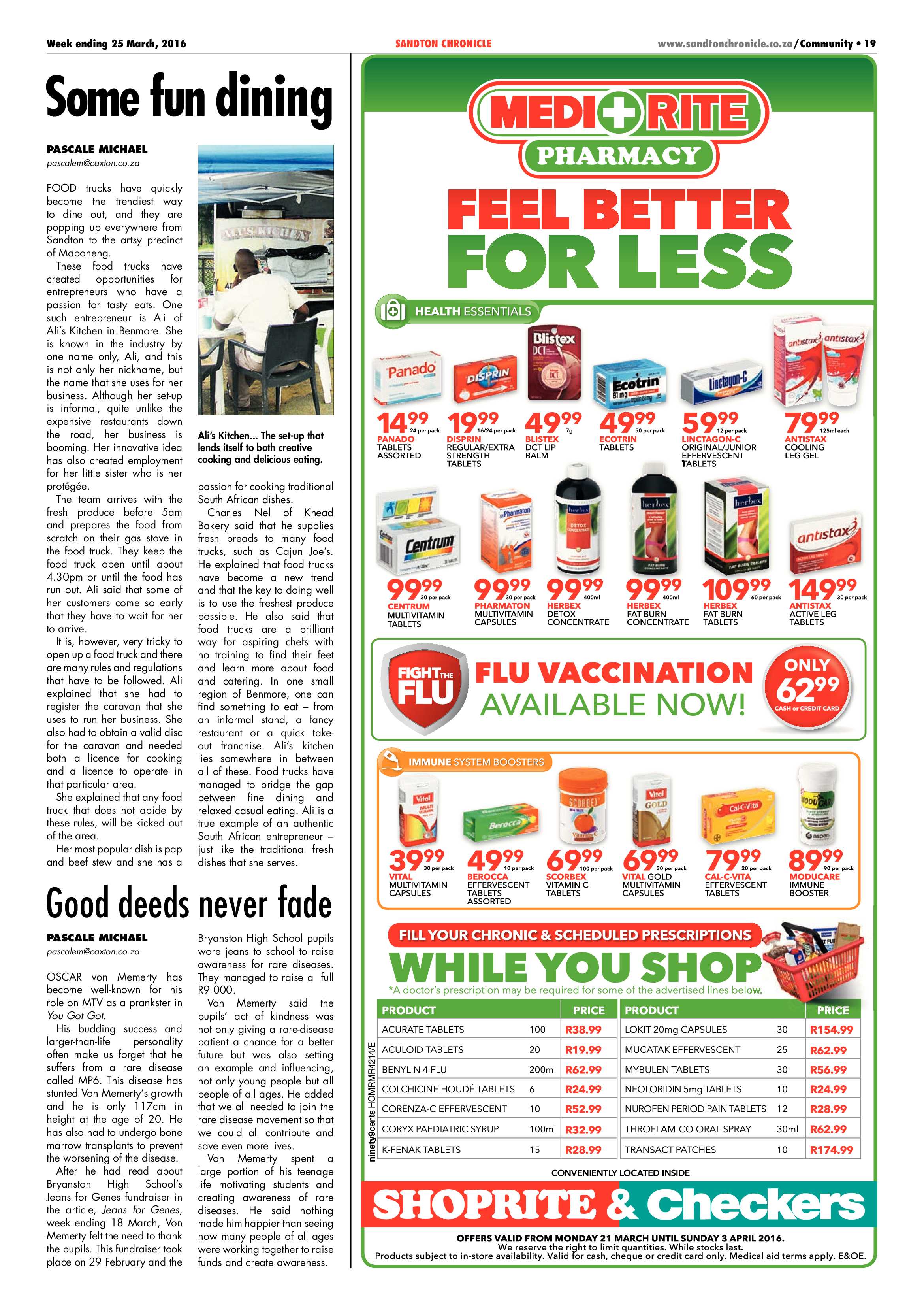 Sandton Chronicle 25 March 2016 page 19