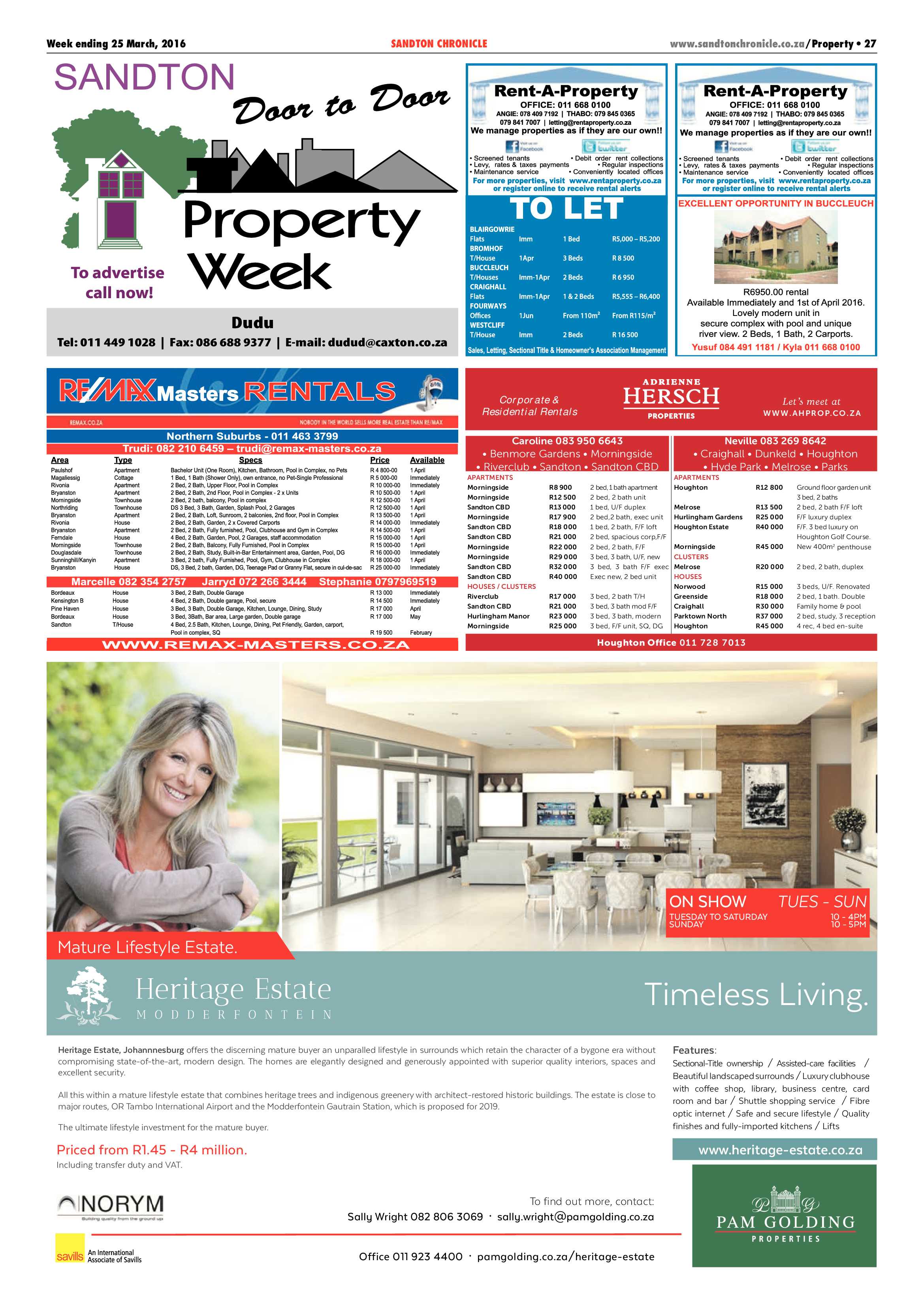 Sandton Chronicle 25 March 2016 page 27