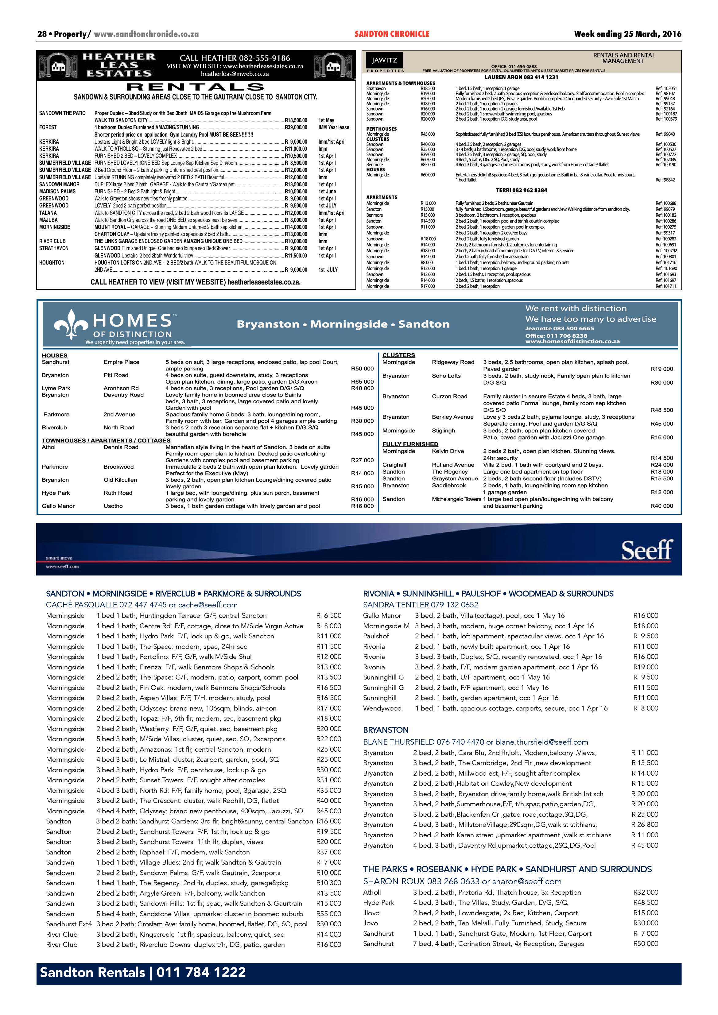 Sandton Chronicle 25 March 2016 page 28