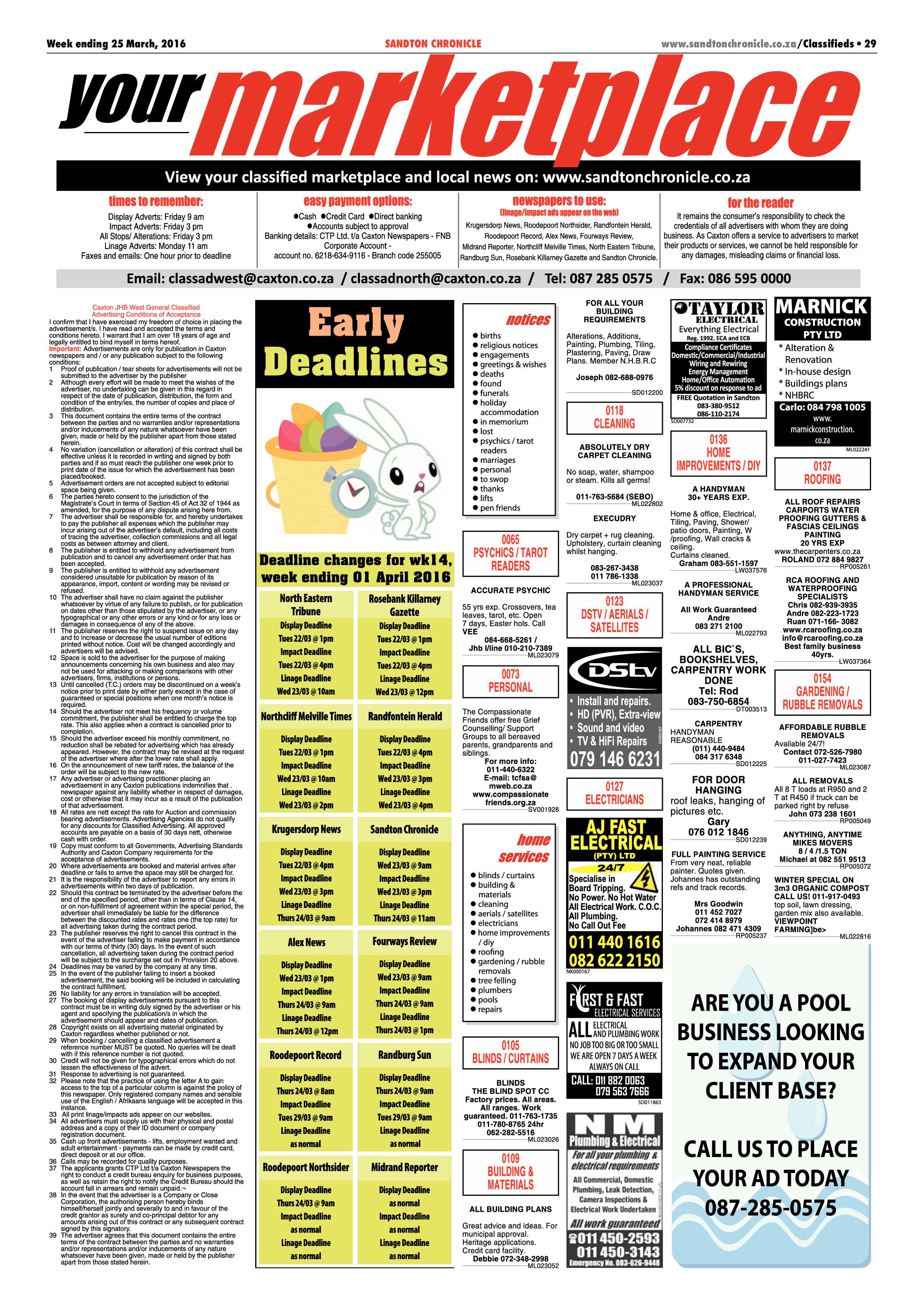 Sandton Chronicle 25 March 2016 page 29