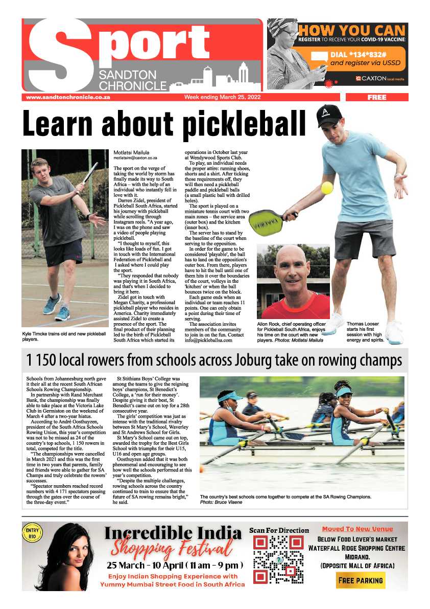 Sandton Chronicle 25 March 2022 page 16