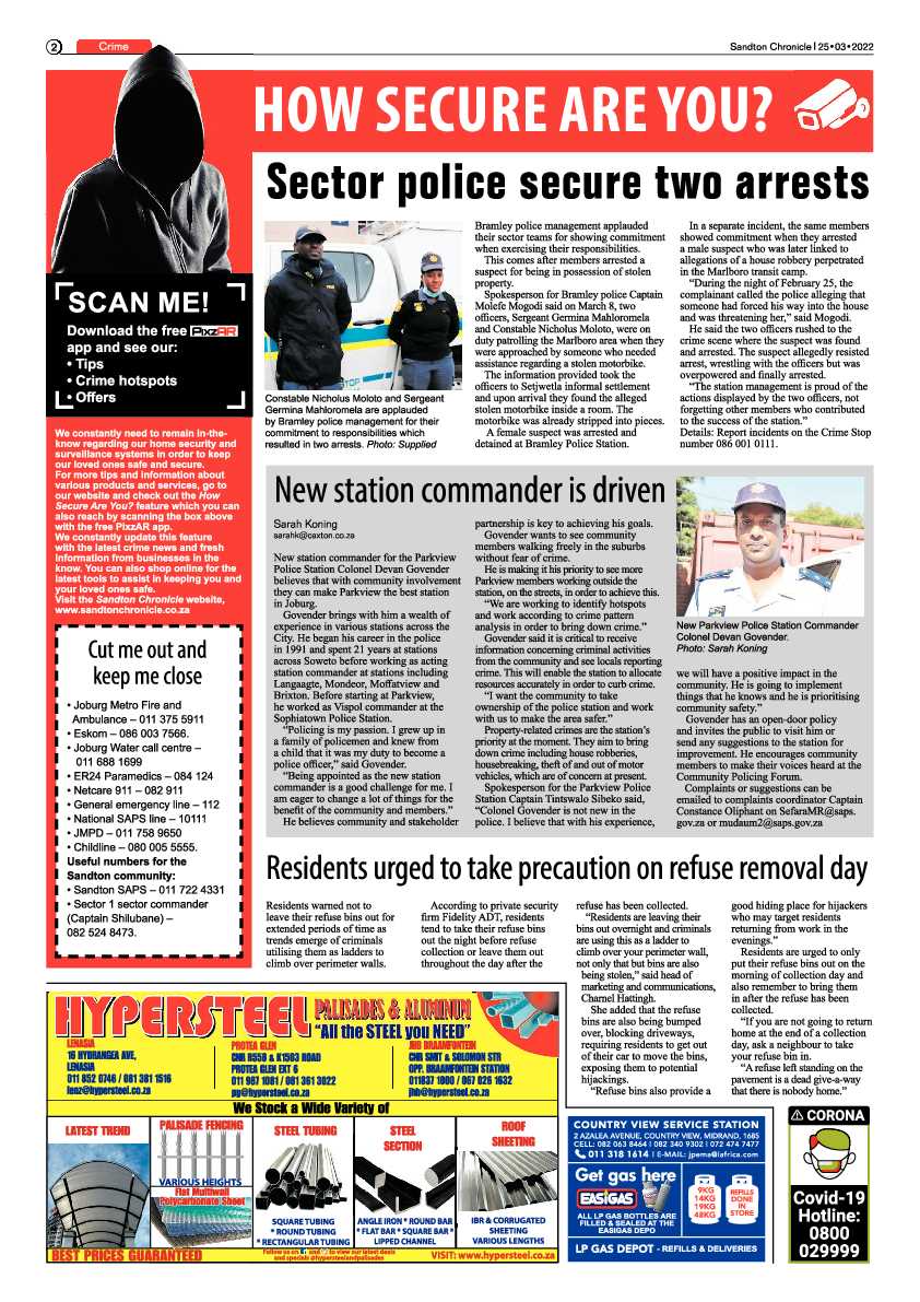 Sandton Chronicle 25 March 2022 page 2