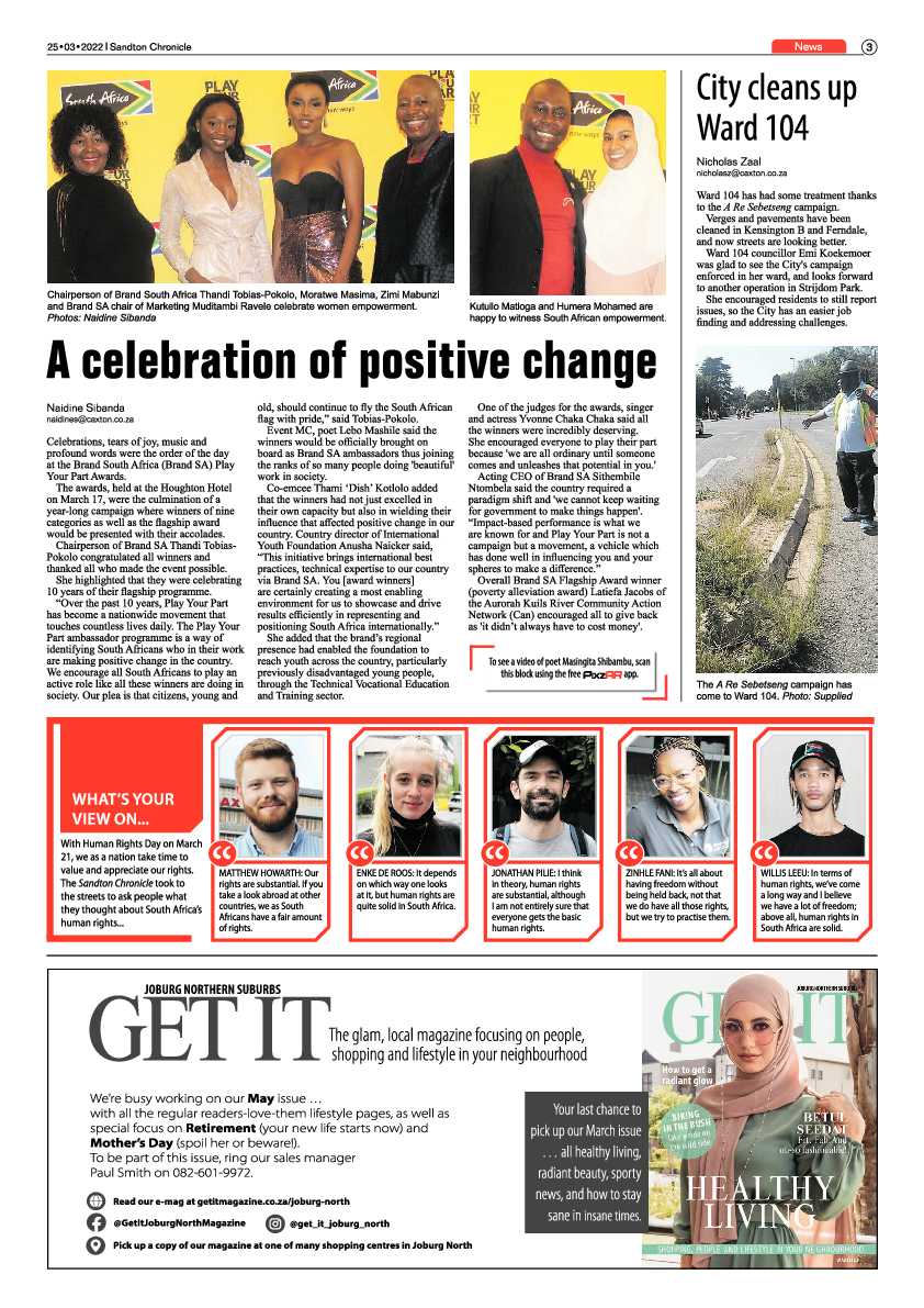 Sandton Chronicle 25 March 2022 page 3
