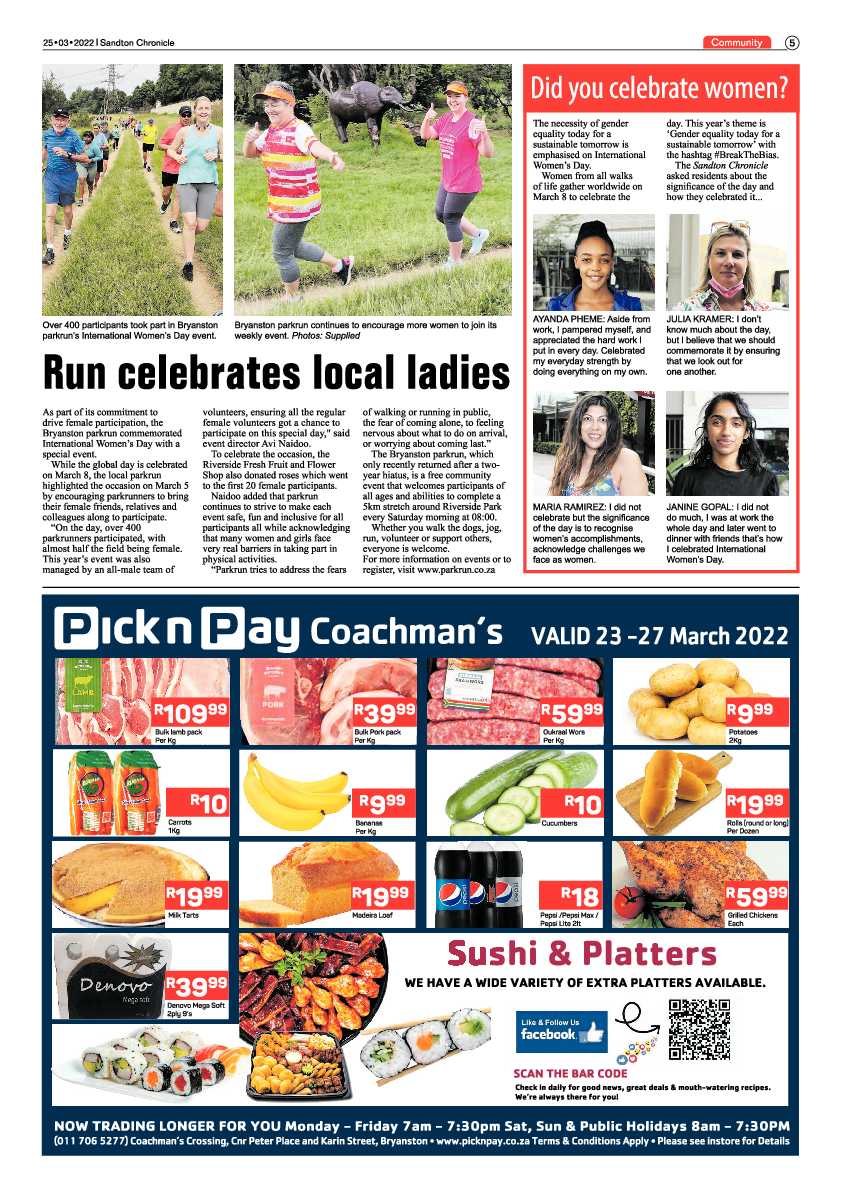 Sandton Chronicle 25 March 2022 page 5