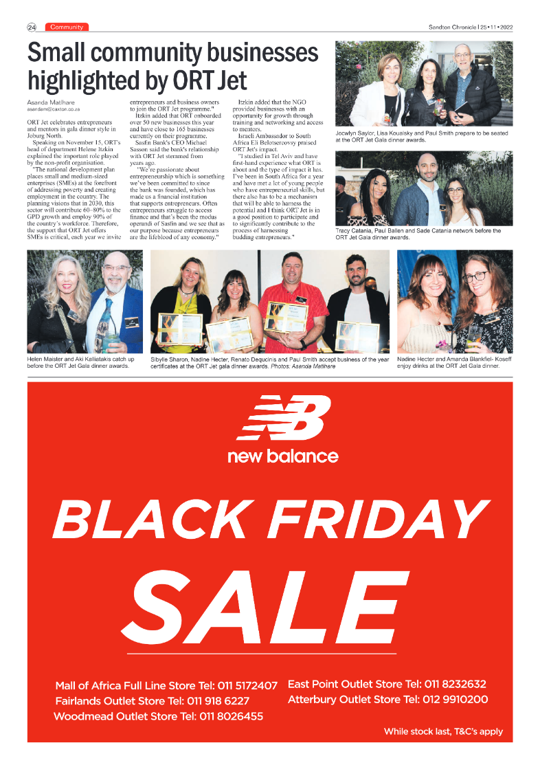 Sandton Chronicle 25 Nov 2022 page 24