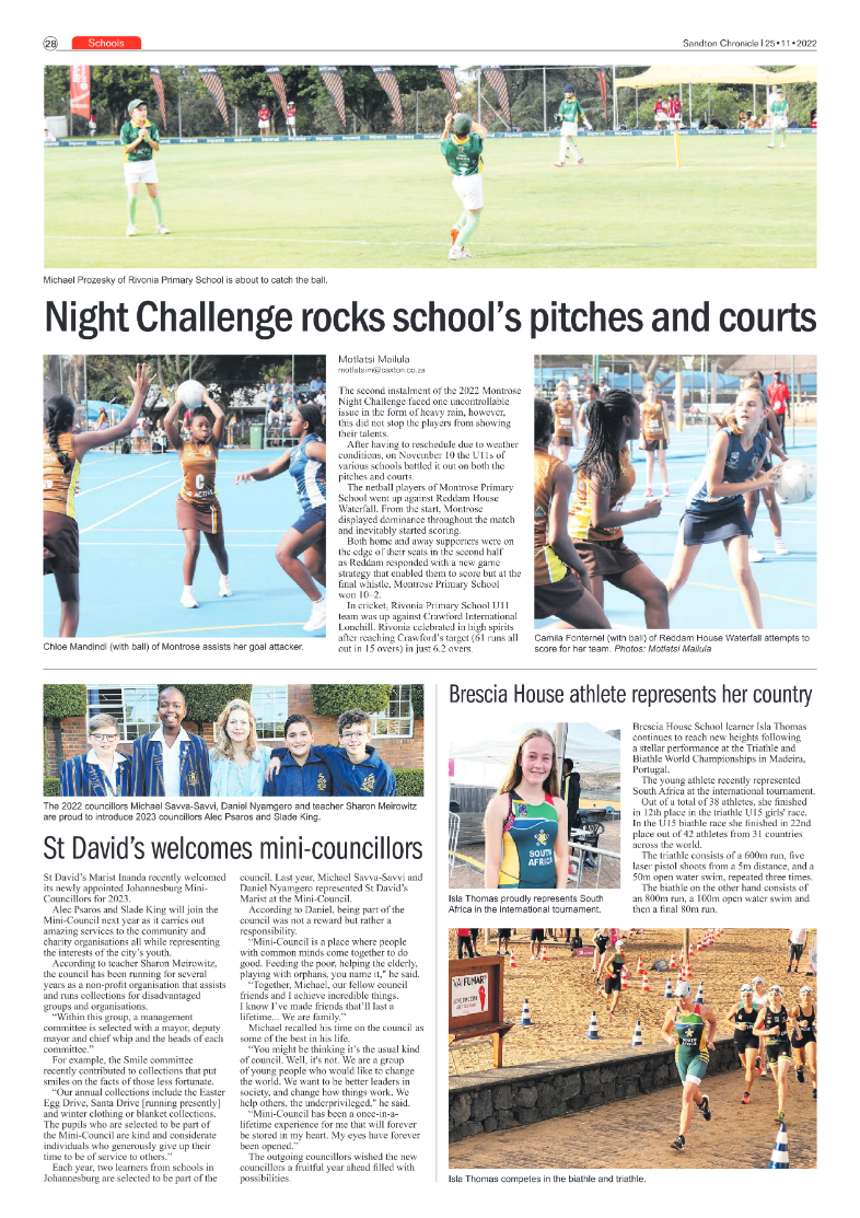 Sandton Chronicle 25 Nov 2022 page 28