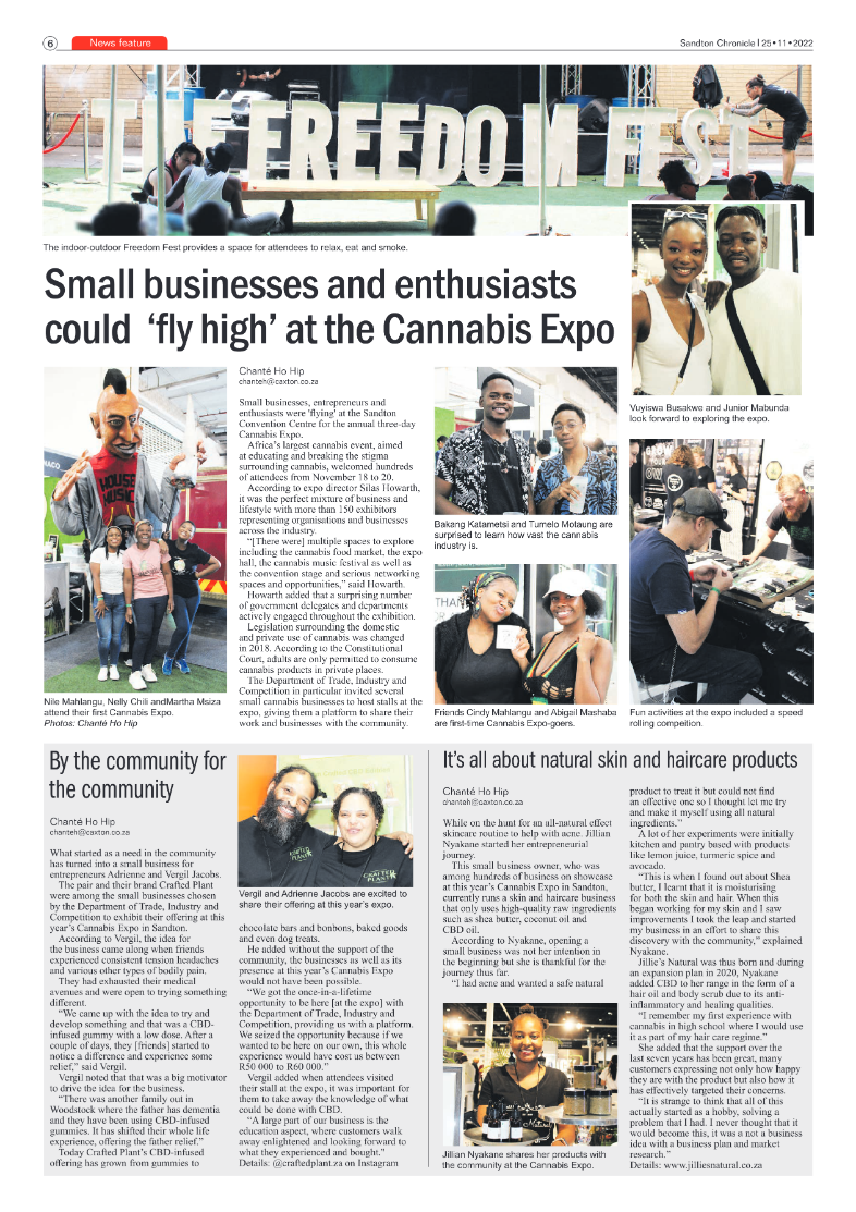 Sandton Chronicle 25 Nov 2022 page 6