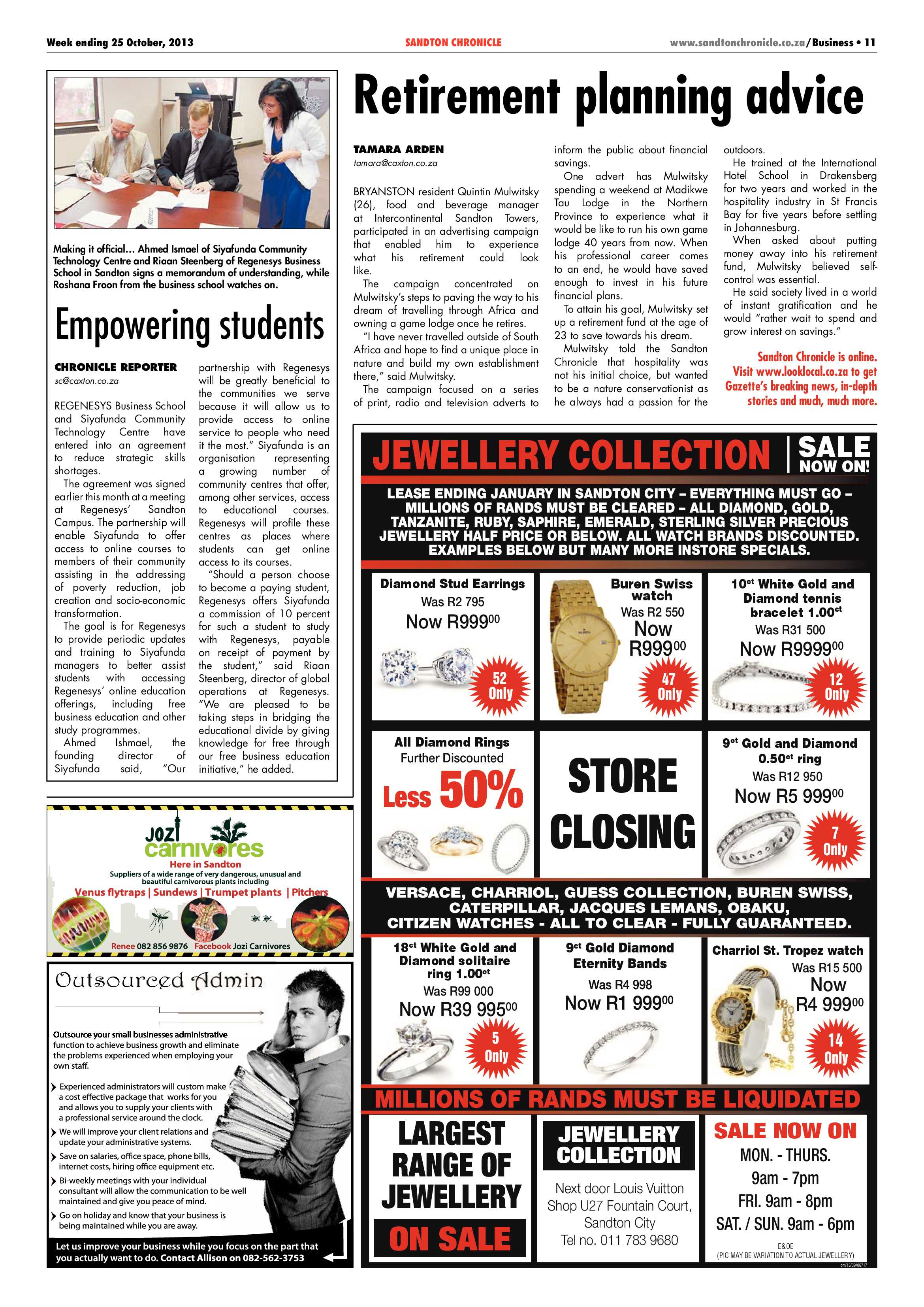 Sandton Chronicle 25 October 2013 page 11