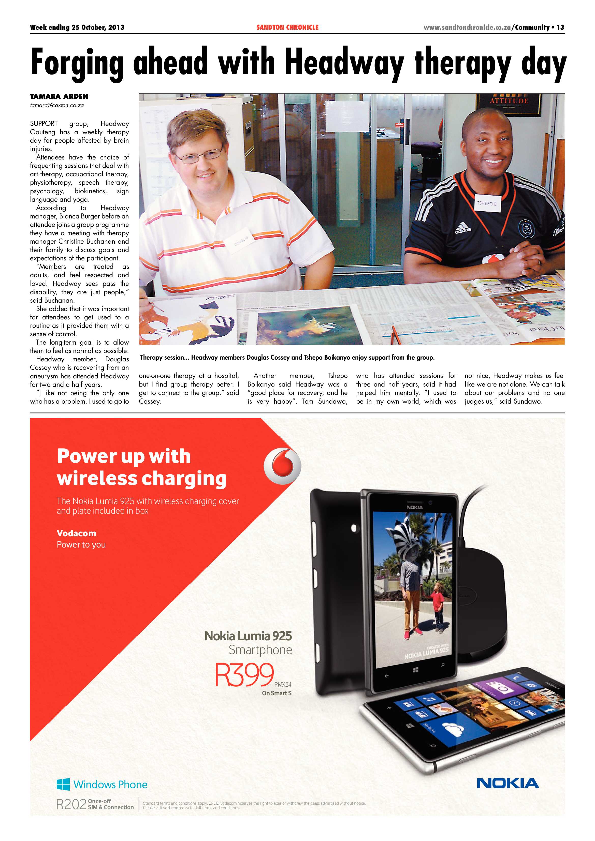 Sandton Chronicle 25 October 2013 page 13