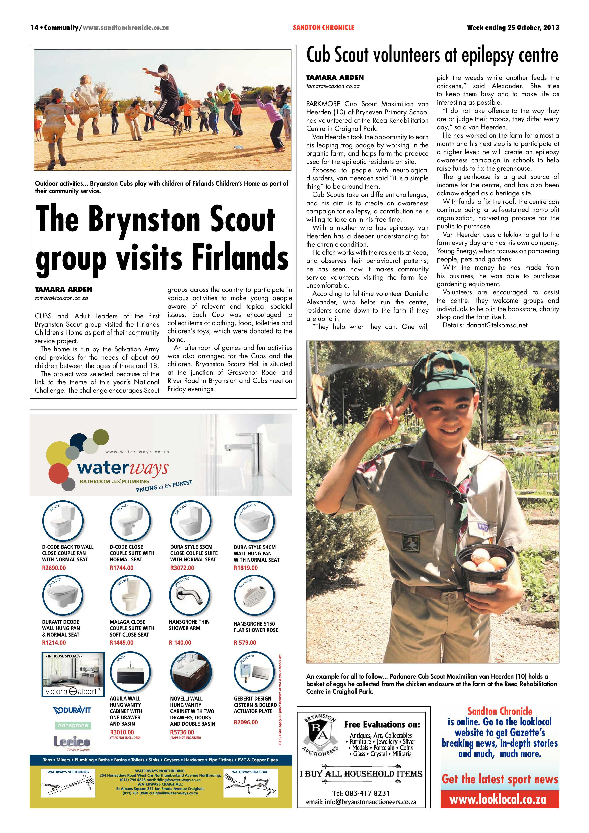 Sandton Chronicle 25 October 2013 page 14