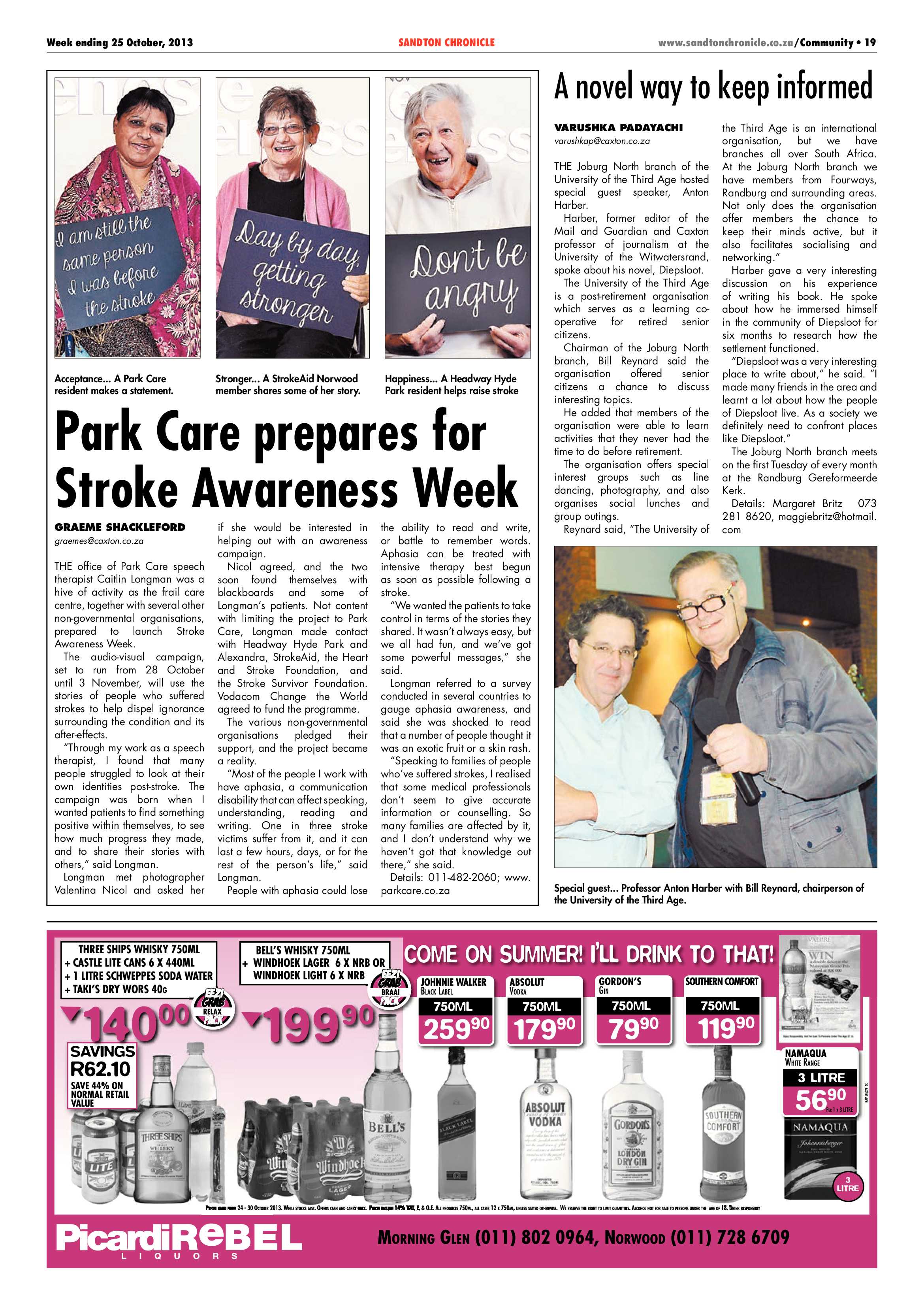 Sandton Chronicle 25 October 2013 page 19