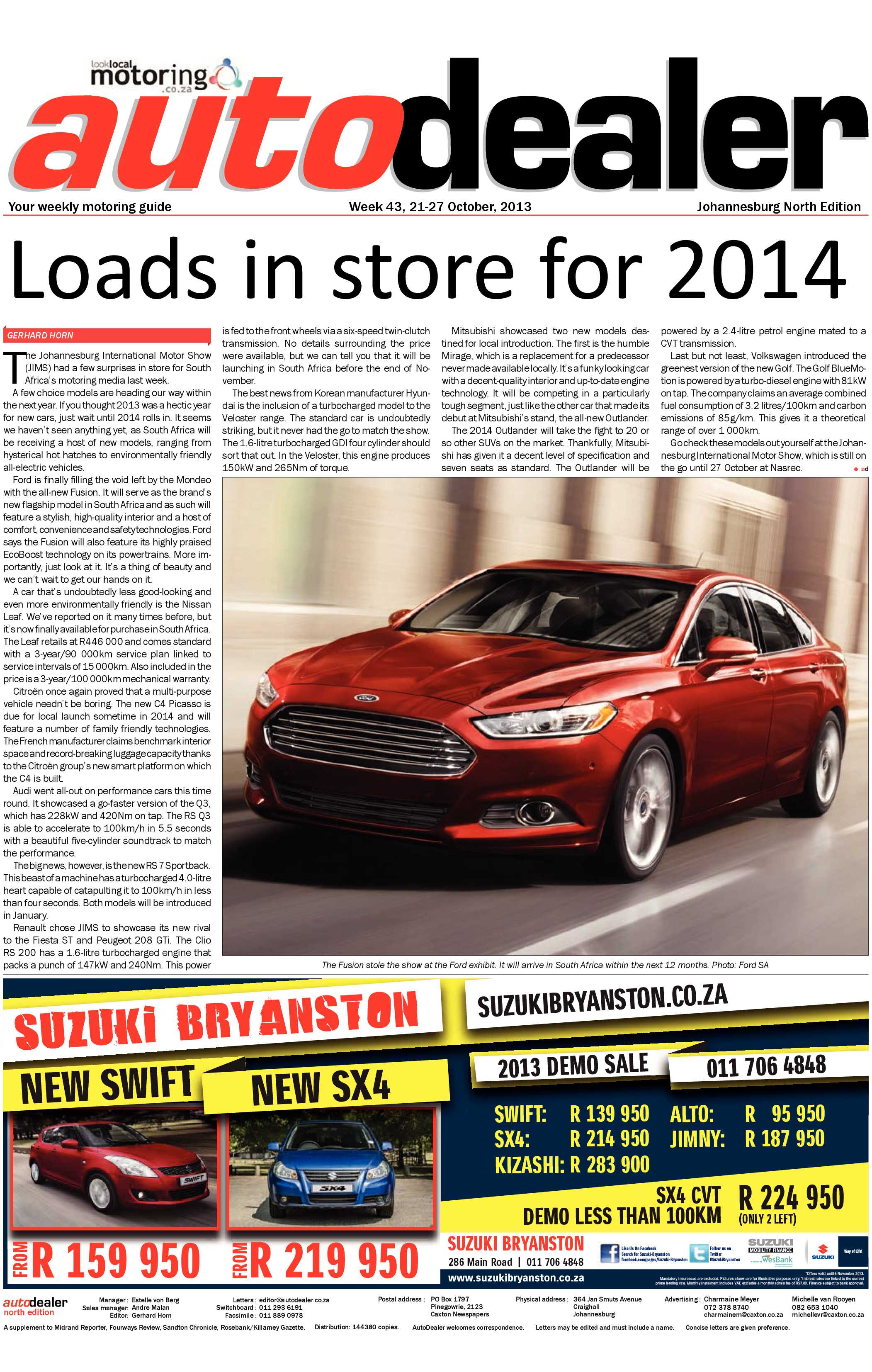 Sandton Chronicle 25 October 2013 page 23