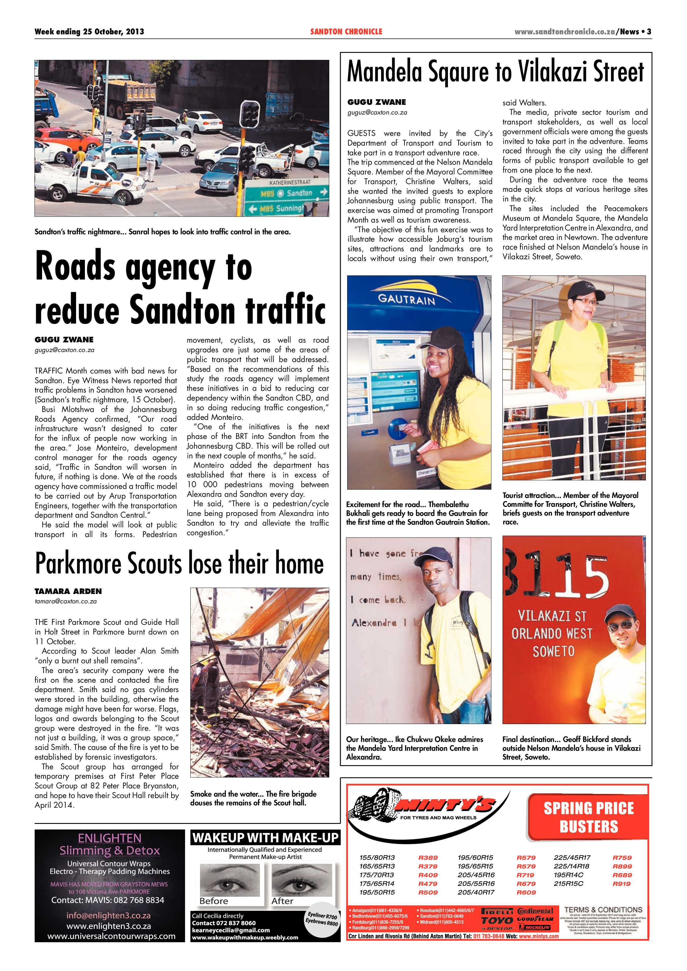 Sandton Chronicle 25 October 2013 page 3