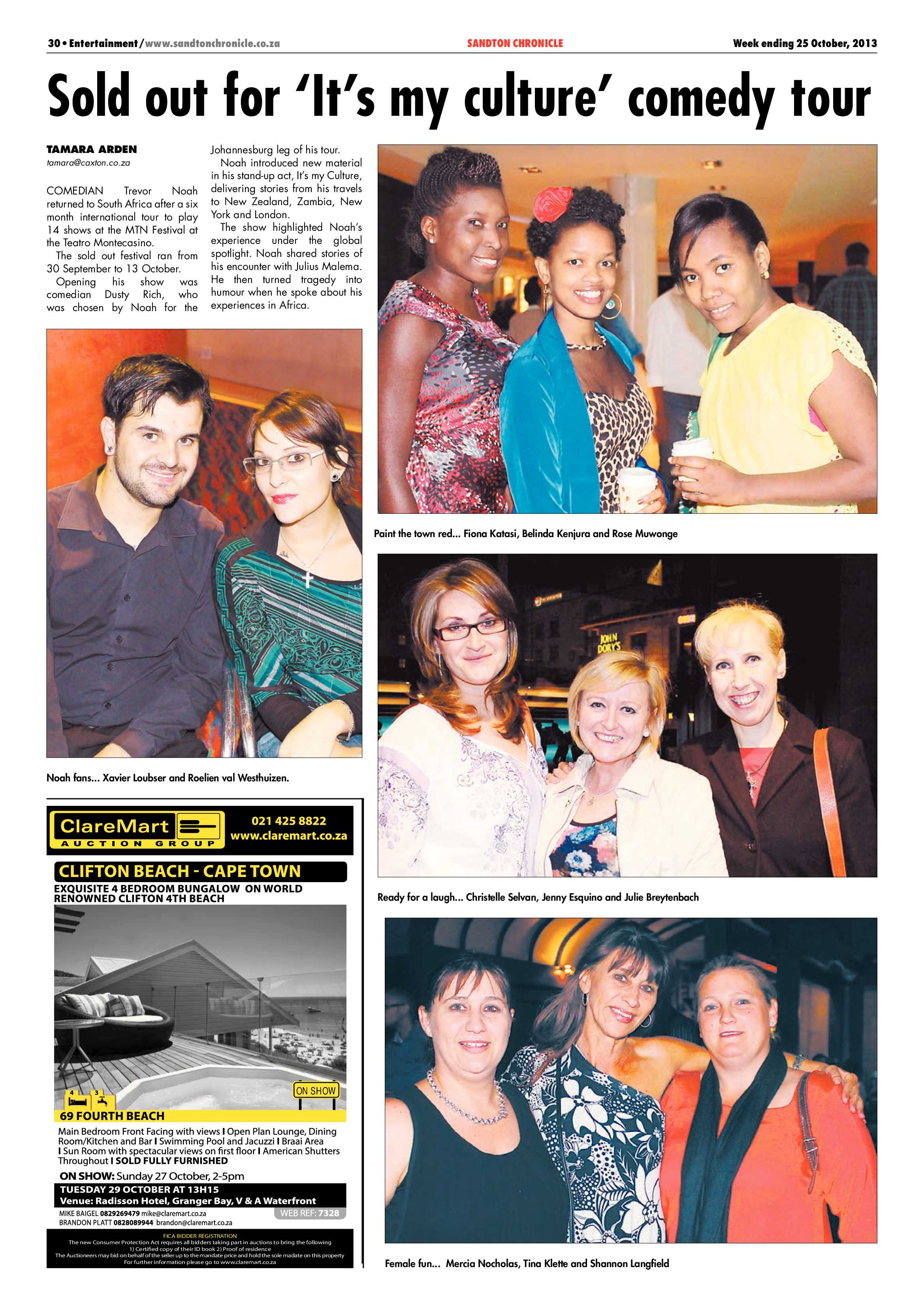 Sandton Chronicle 25 October 2013 page 50
