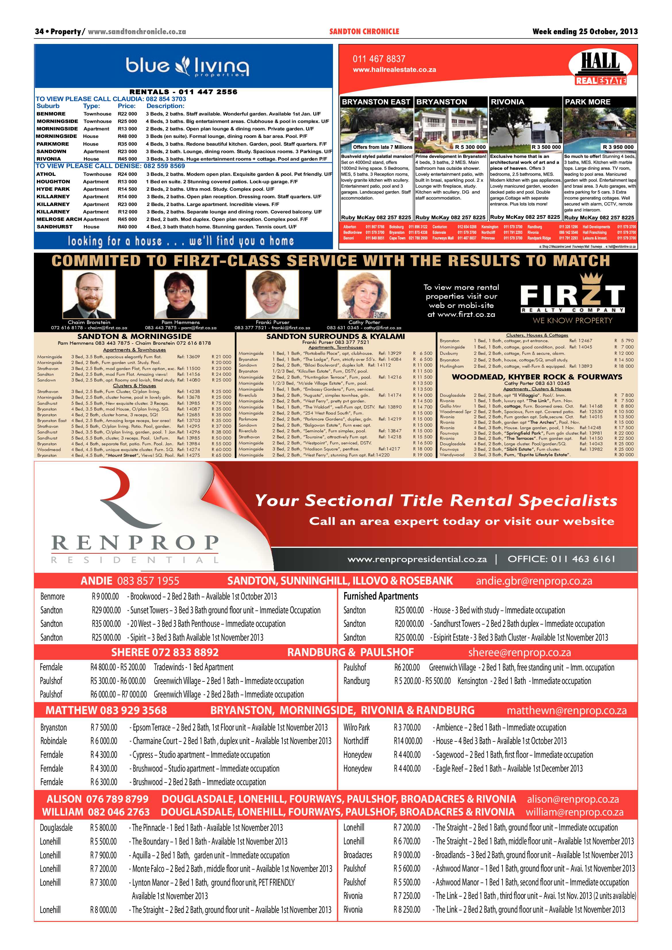 Sandton Chronicle 25 October 2013 page 54