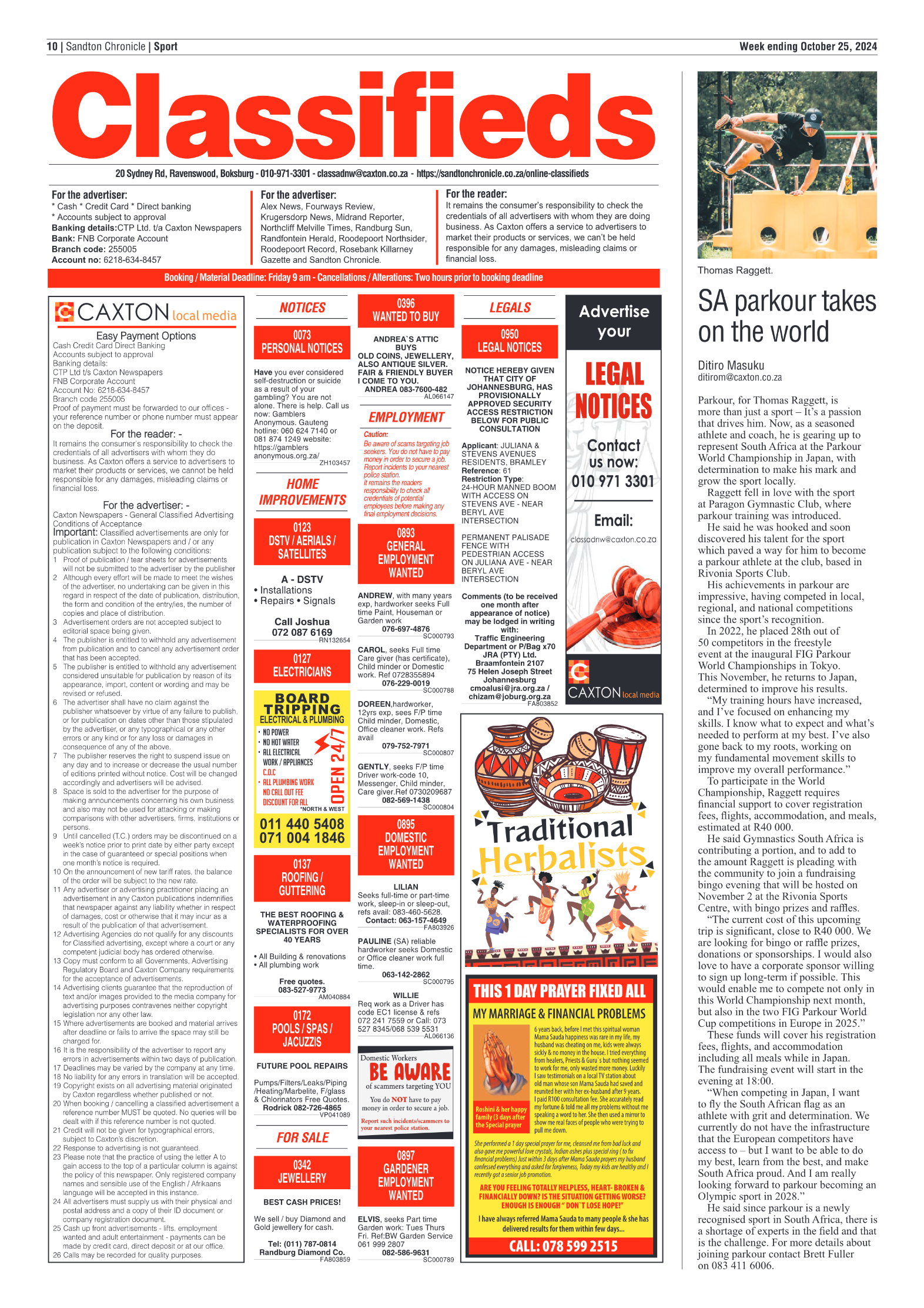 Sandton Chronicle 25 October 2024 page 10