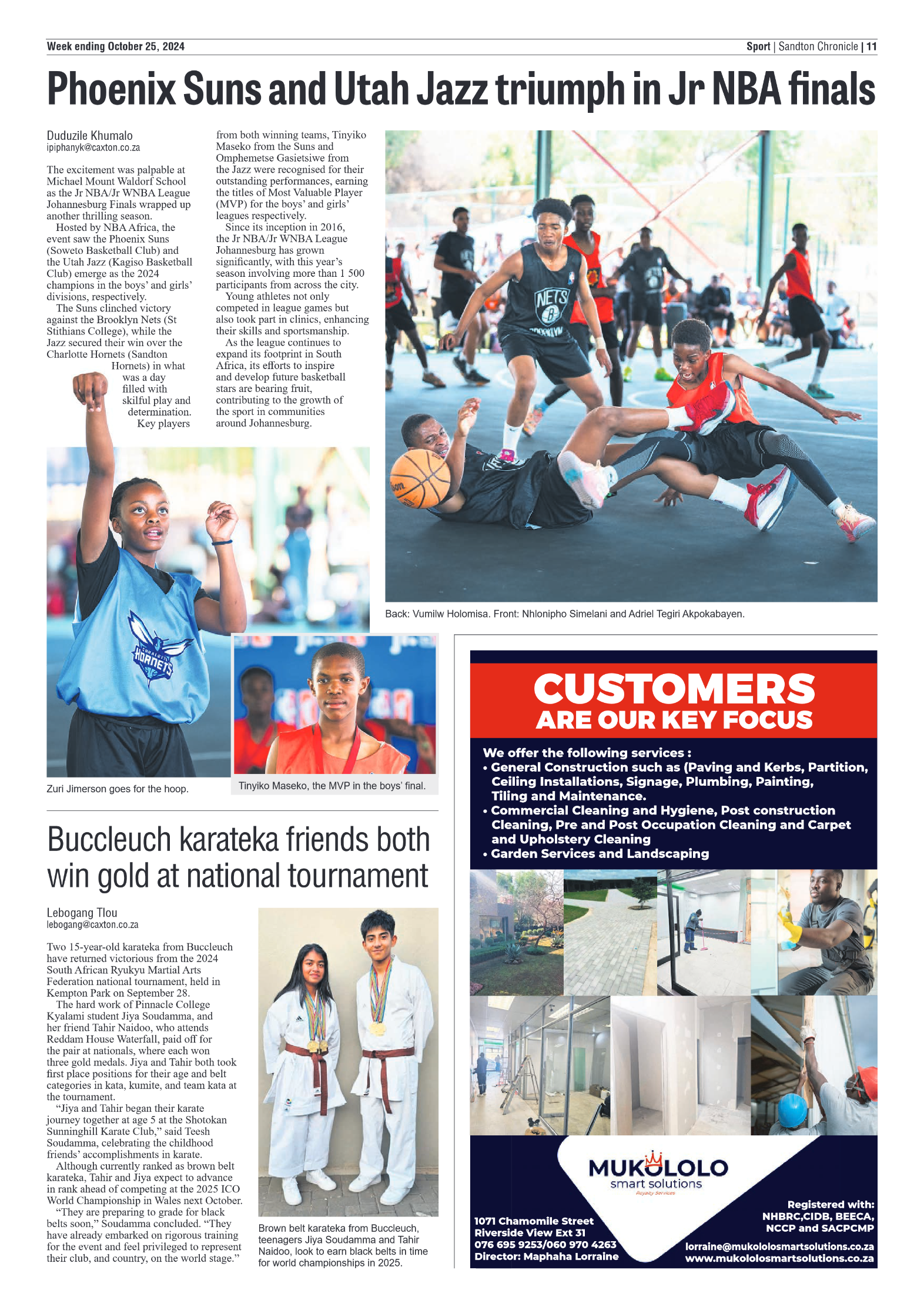 Sandton Chronicle 25 October 2024 page 11