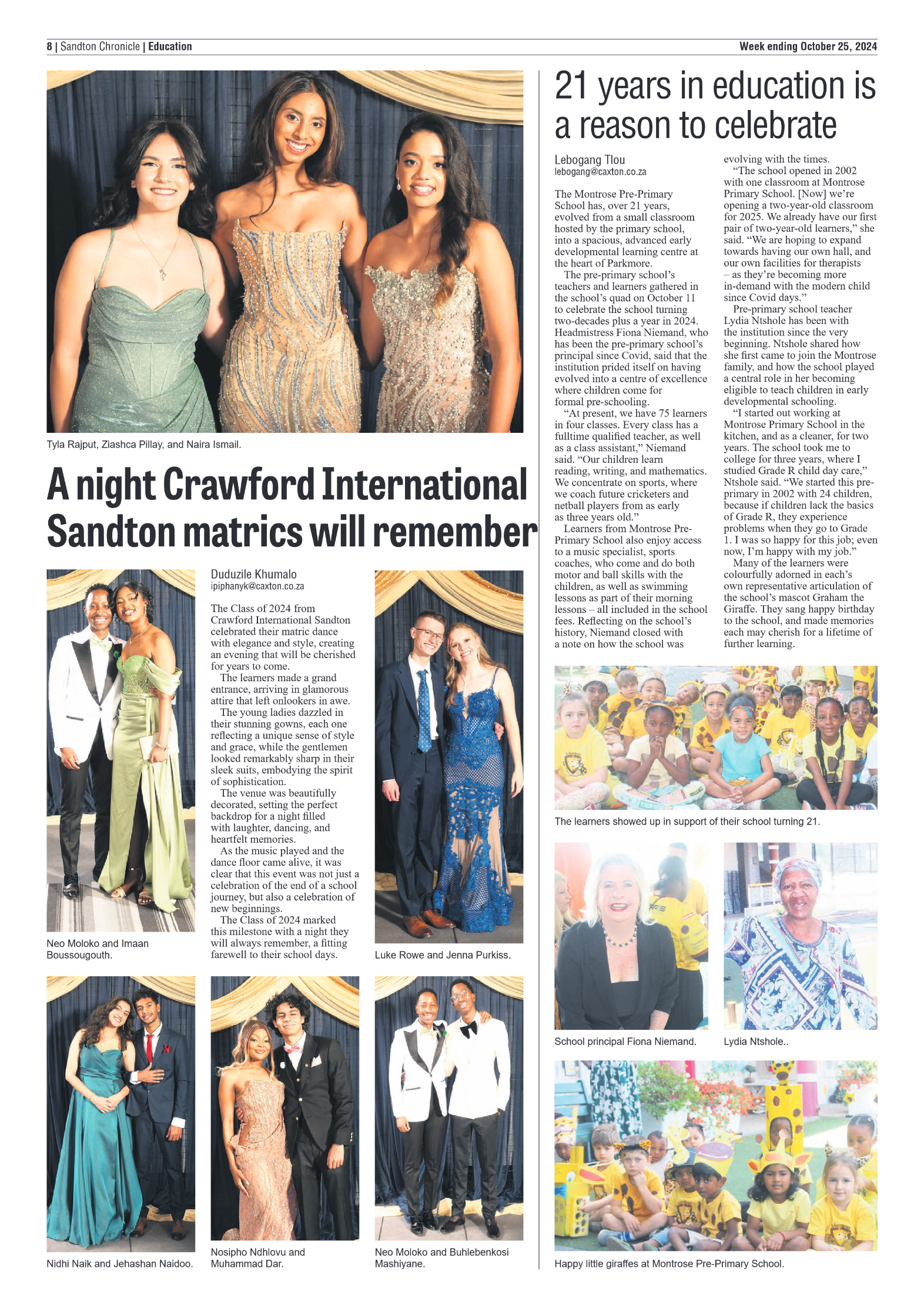 Sandton Chronicle 25 October 2024 page 8